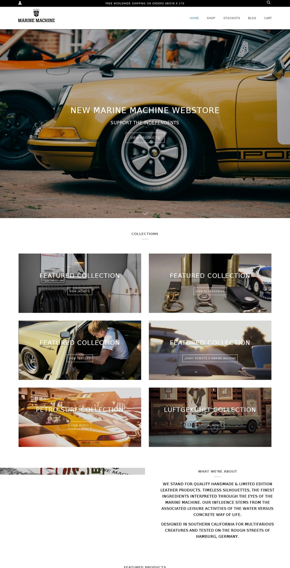 marine-machine.de shopify website screenshot