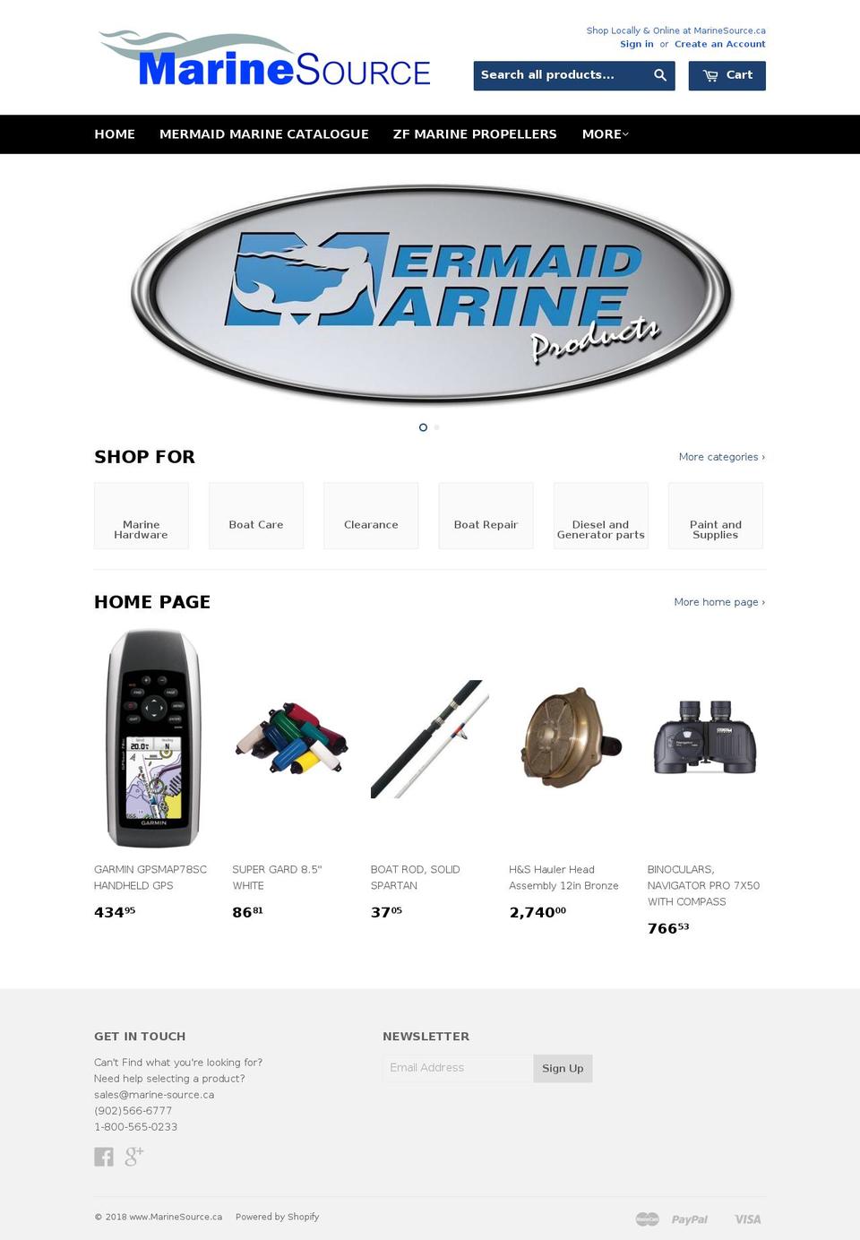 20180305 Shopify theme site example marine-source.ca