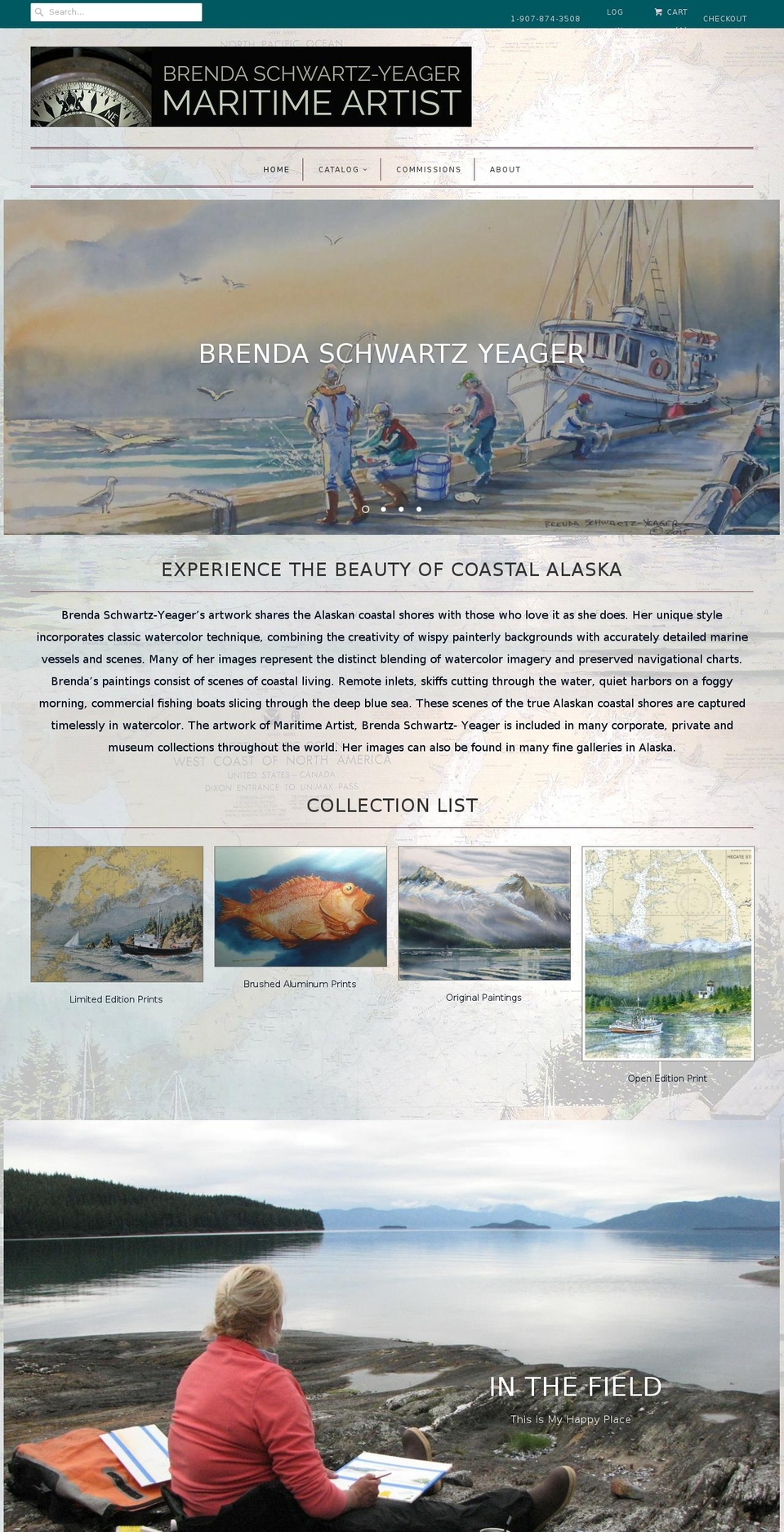 marineartist.com shopify website screenshot