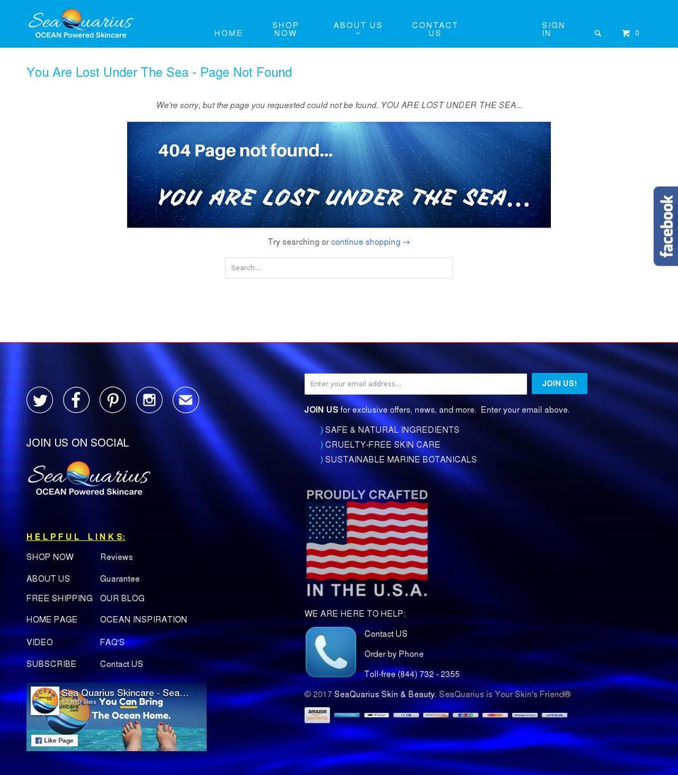marinecream.com shopify website screenshot