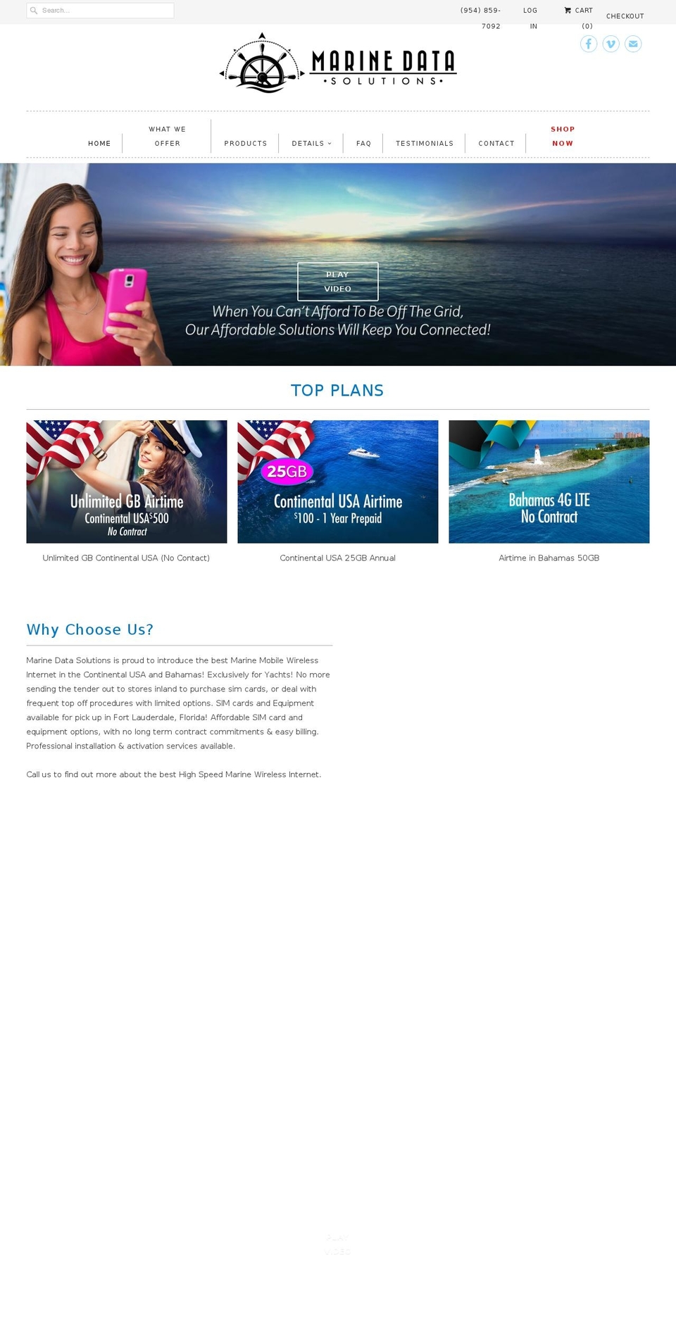 marinedatasolutions.com — Shopify storefront screenshot