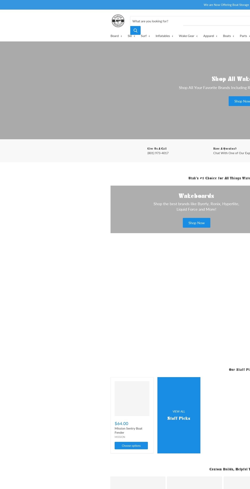 marinepartsstore.com shopify website screenshot