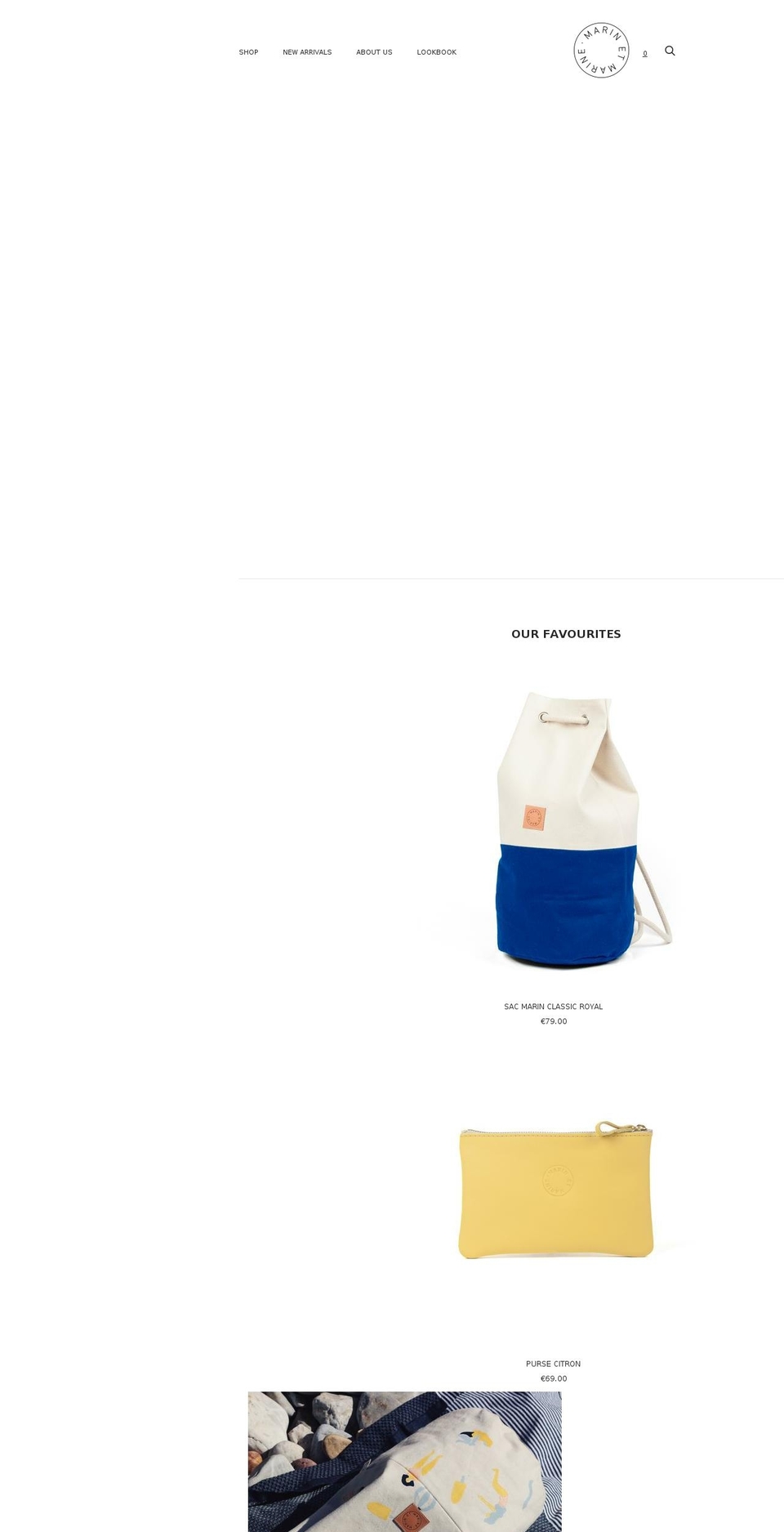 marinetmarine.com — Shopify storefront screenshot