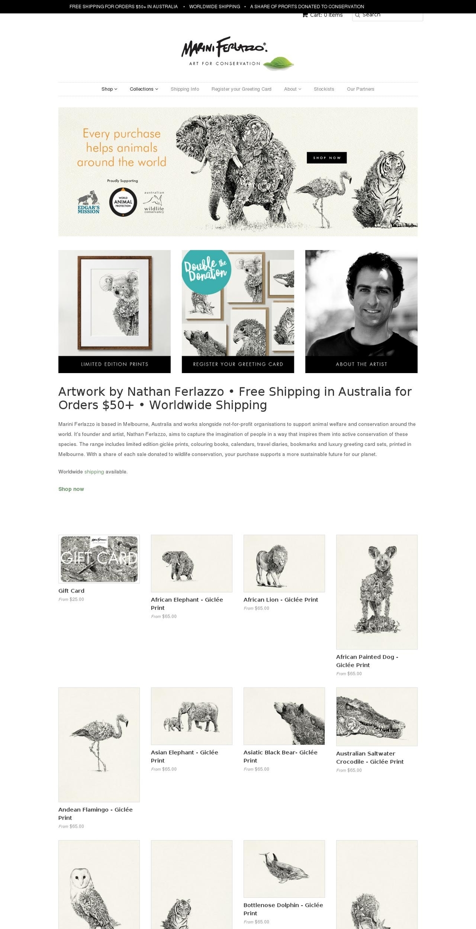 mariniferlazzo.com.au shopify website screenshot