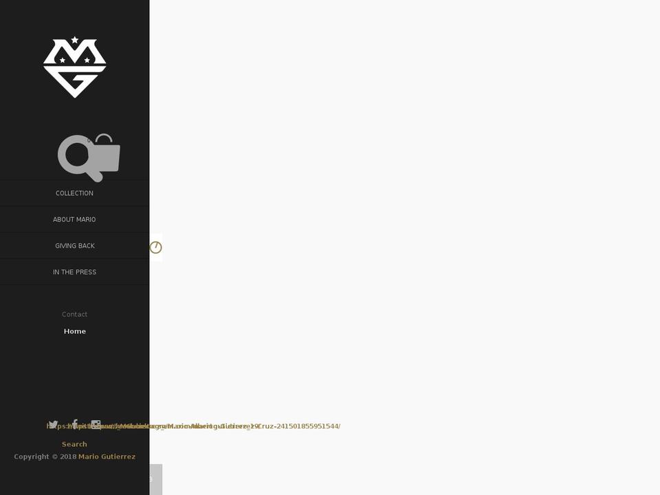 mario-gutierrez.com — Shopify storefront screenshot