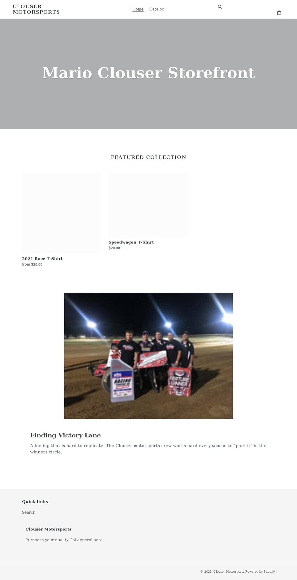 marioclouser.com shopify website screenshot