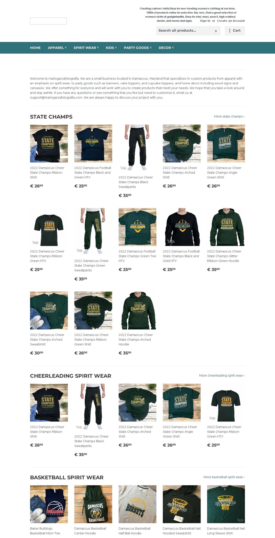 mariogarzafotografia.com shopify website screenshot