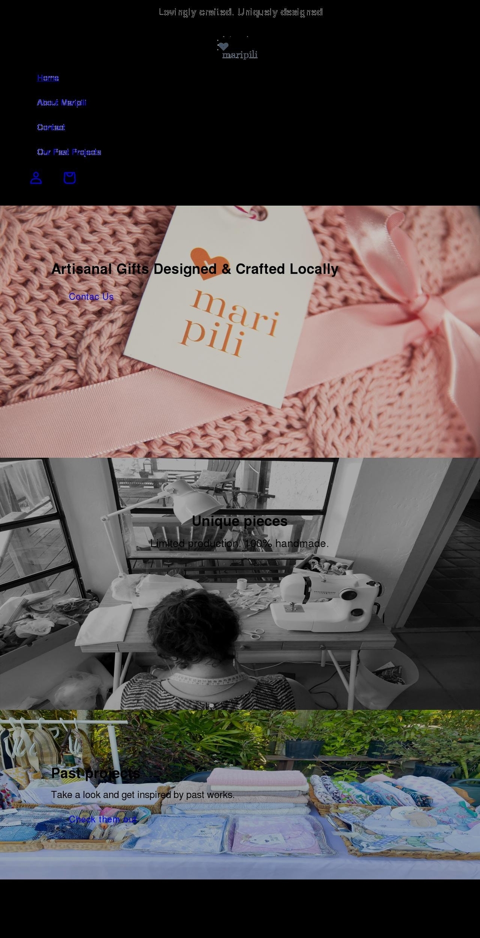 maripili.shop shopify website screenshot