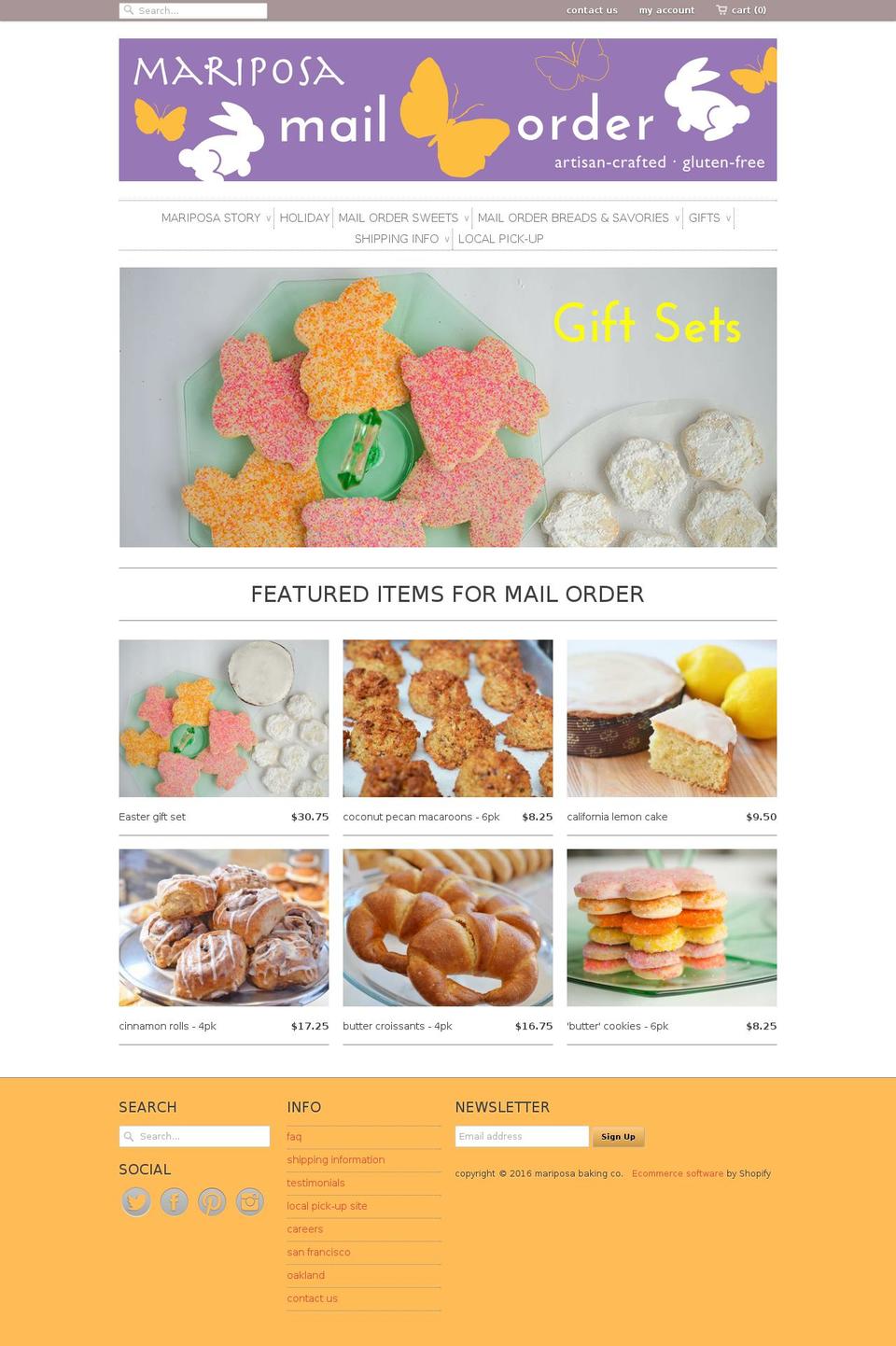 mariposabaking-new-test Shopify theme site example mariposabakedgoods.com
