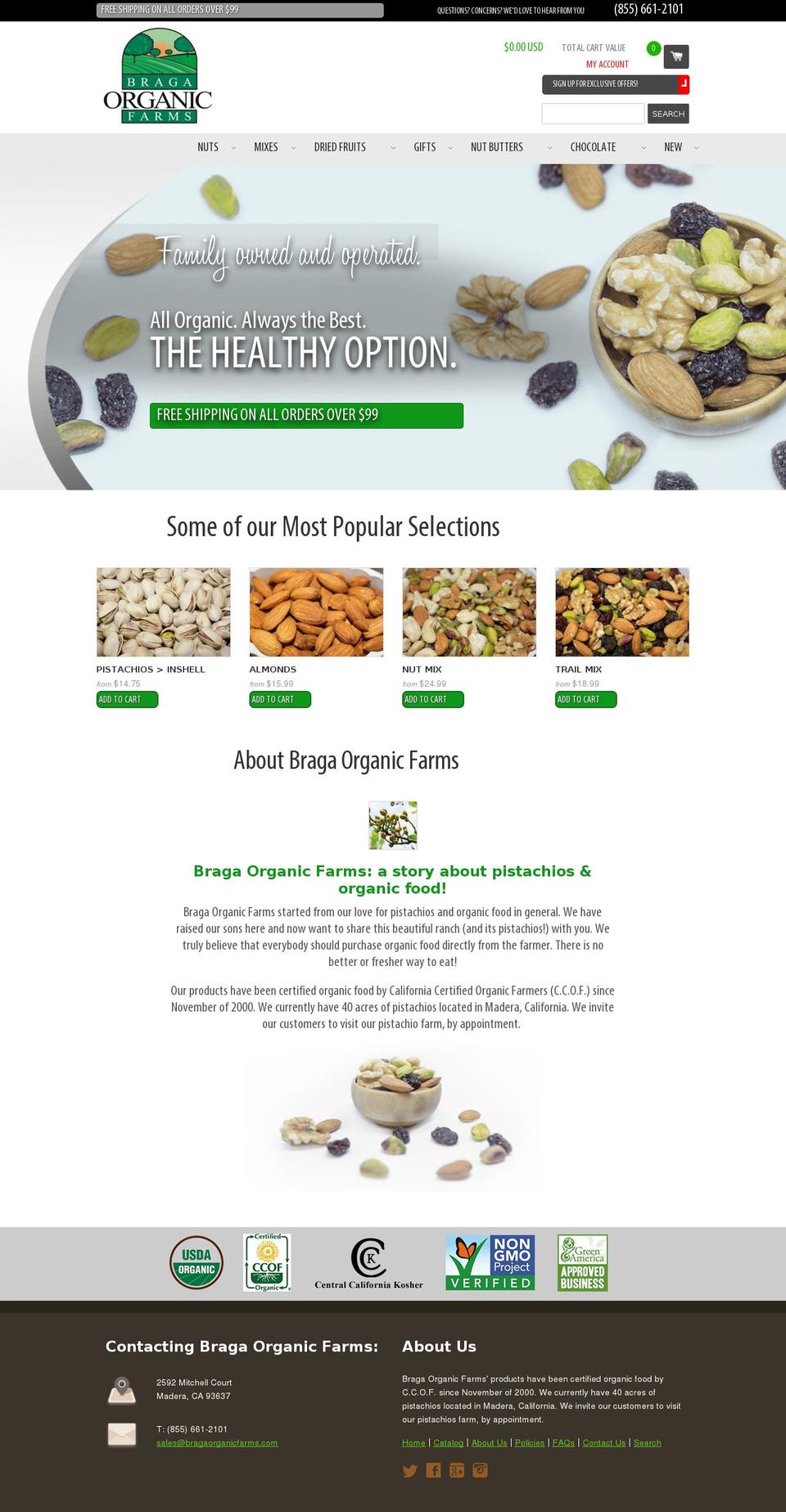 mariposanutcompany.biz shopify website screenshot