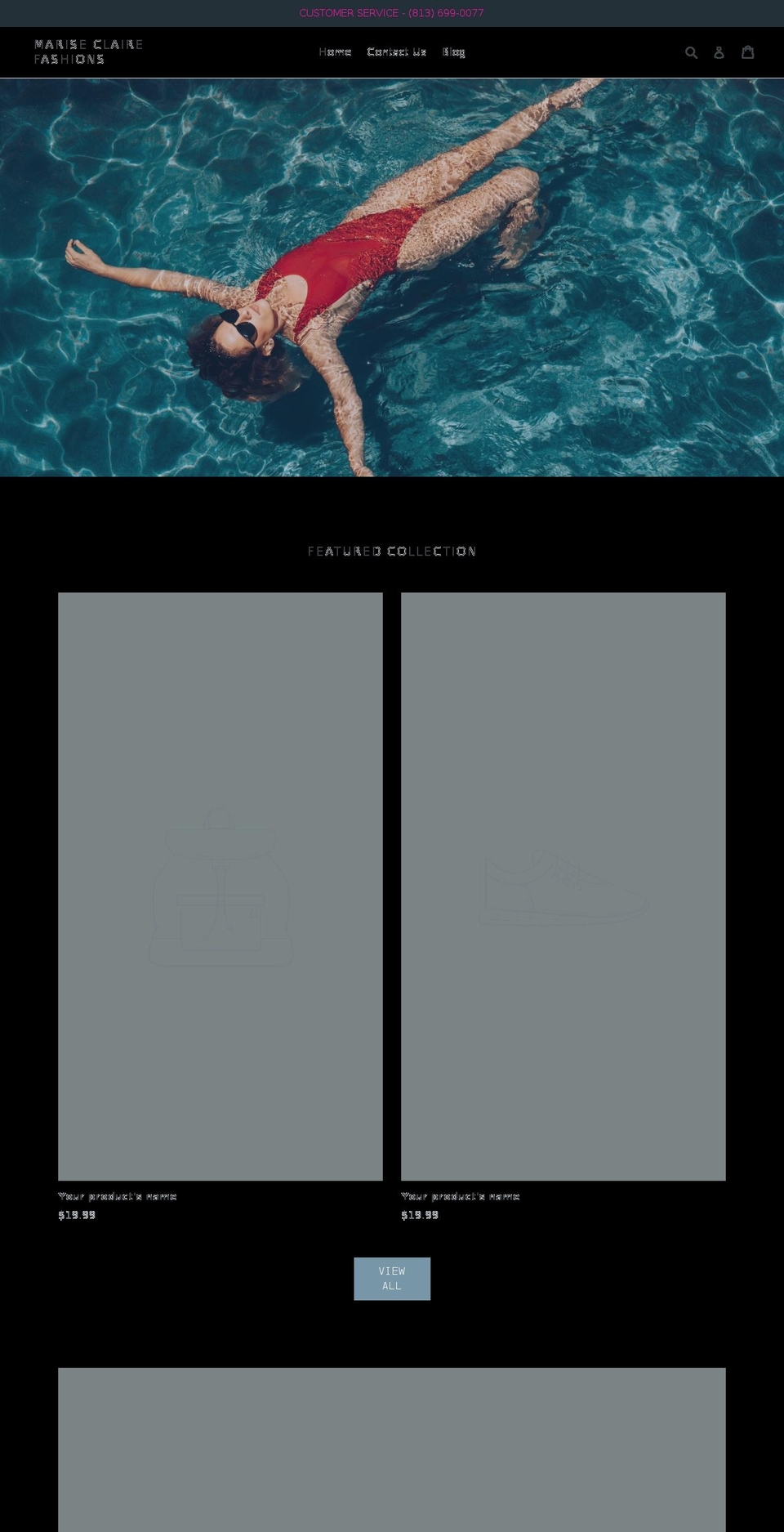 mariseclaire.com shopify website screenshot