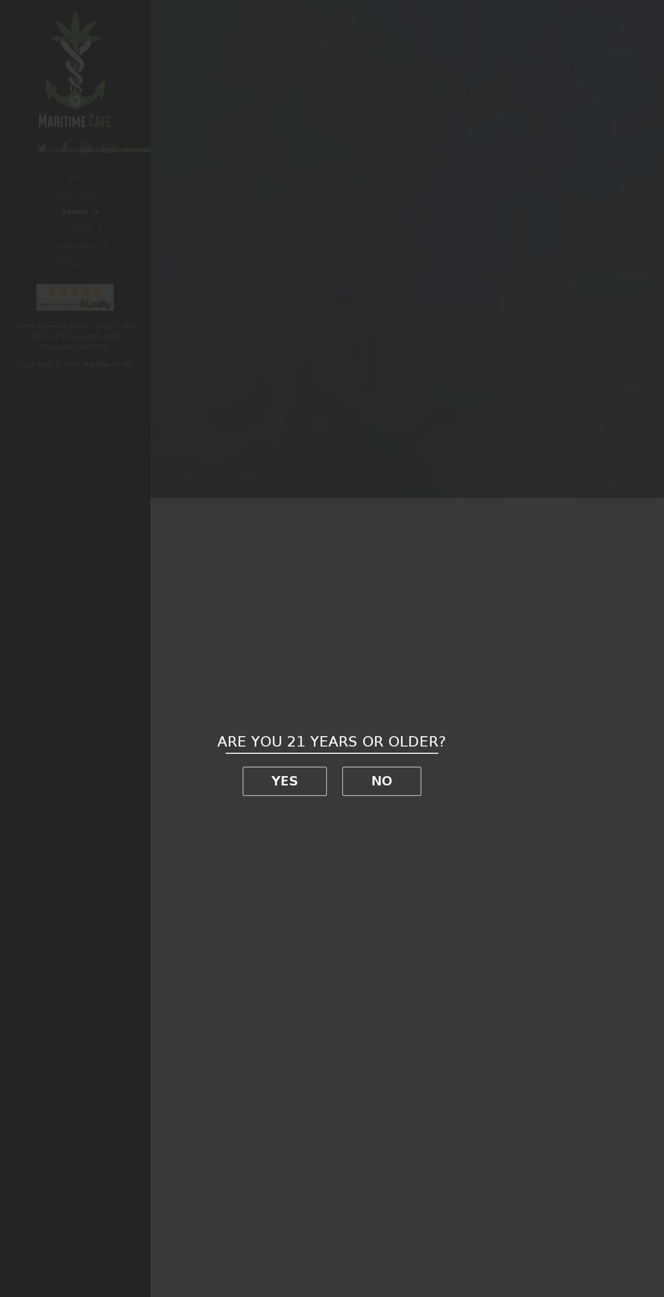 maritimecafe.com — Shopify storefront screenshot