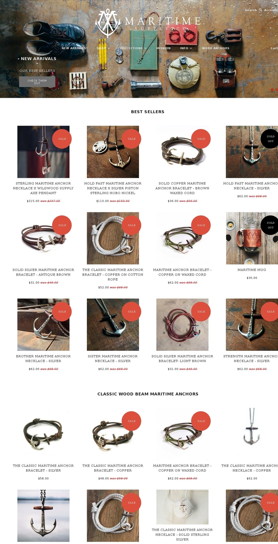 maritimesupplyco.com shopify website screenshot