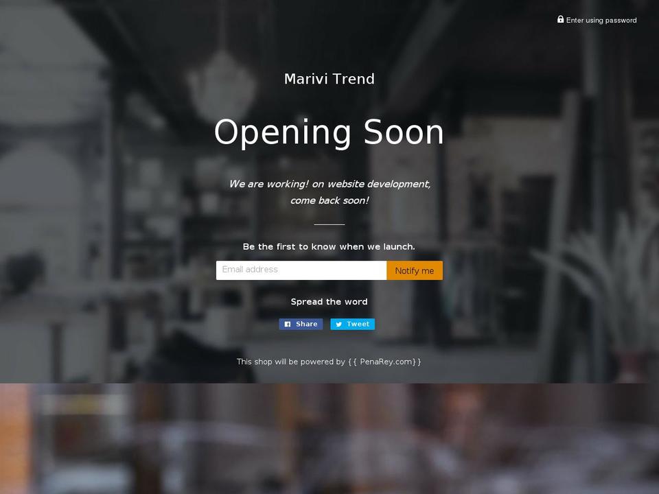 marivitrend.com — Shopify storefront screenshot