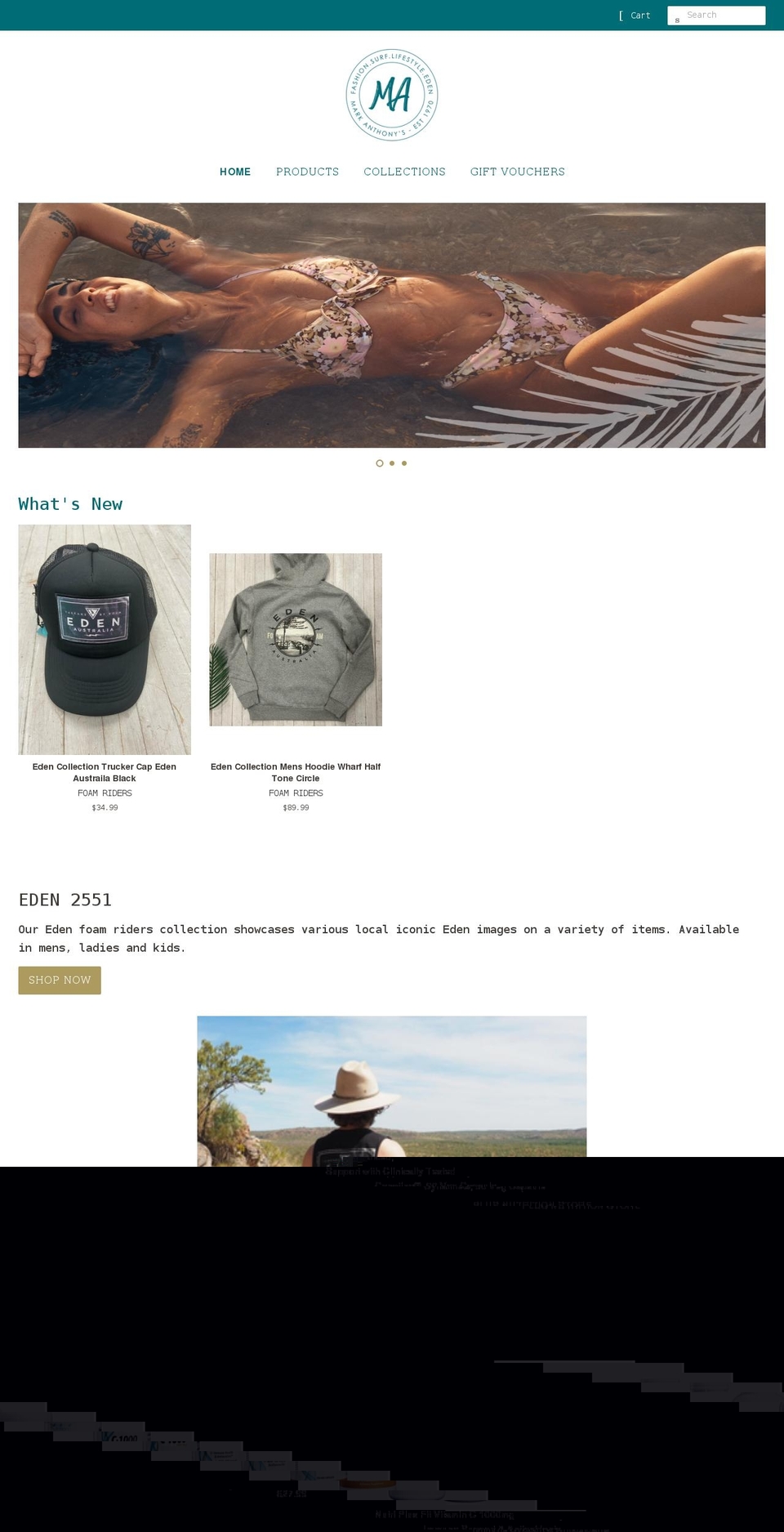 mark-anthonys-eden.myshopify.com shopify website screenshot