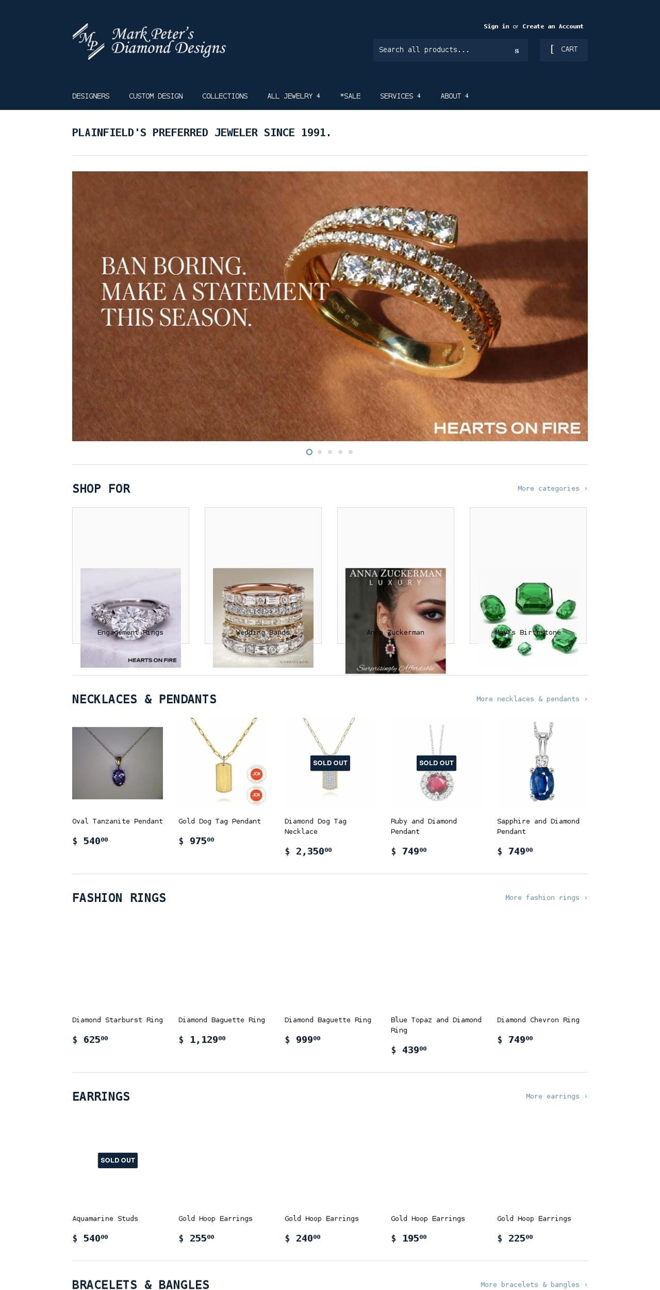 mark-peters.myshopify.com shopify website screenshot