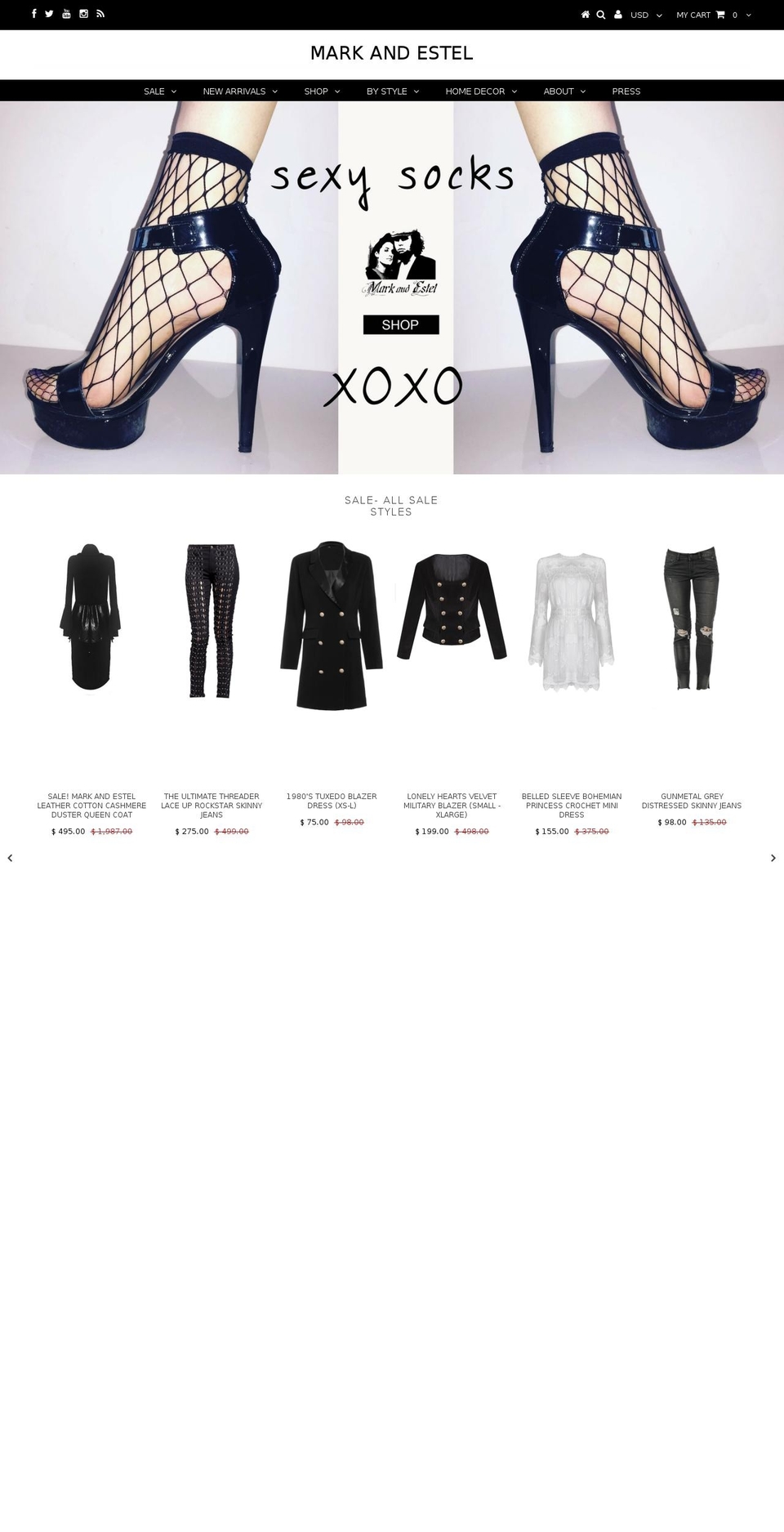 markandestel.us.com shopify website screenshot