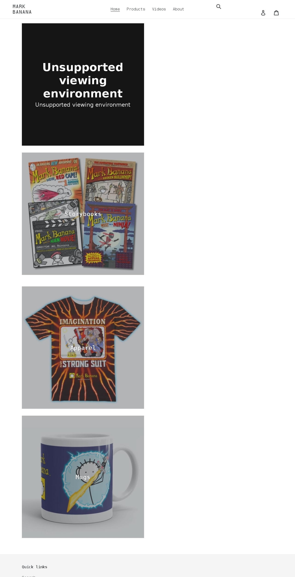 markbanana.com shopify website screenshot