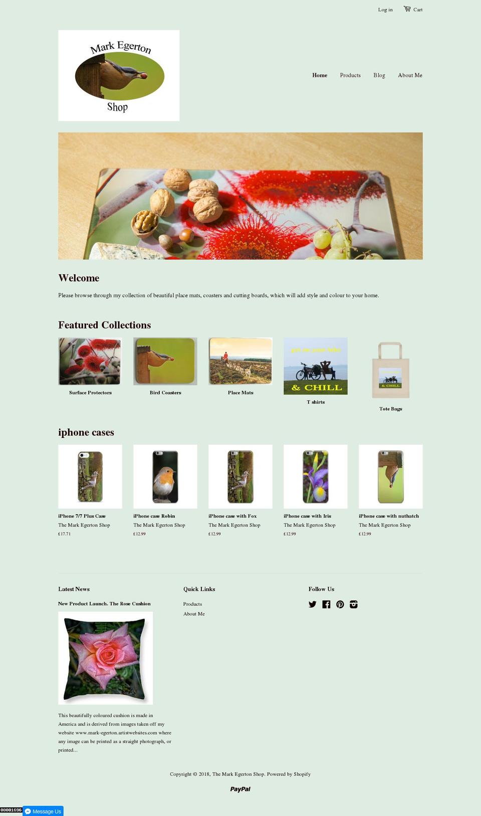 markegertonshop.com — Shopify storefront screenshot