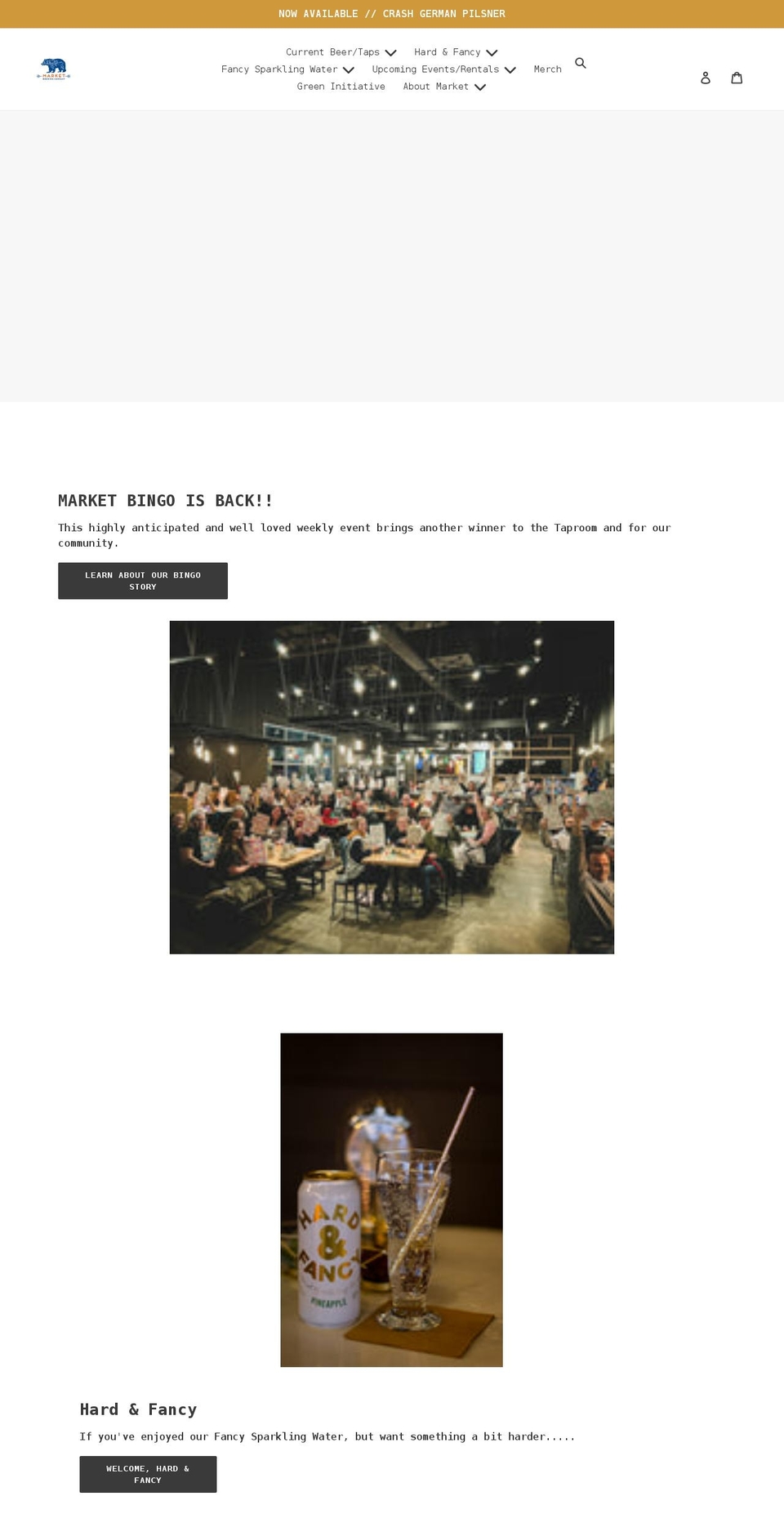 marketbrewingco.com shopify website screenshot