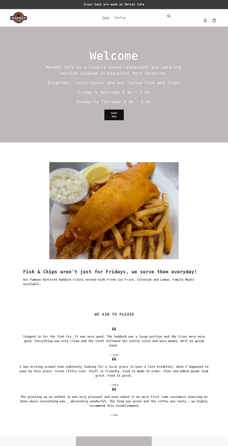 marketcafe.ca shopify website screenshot