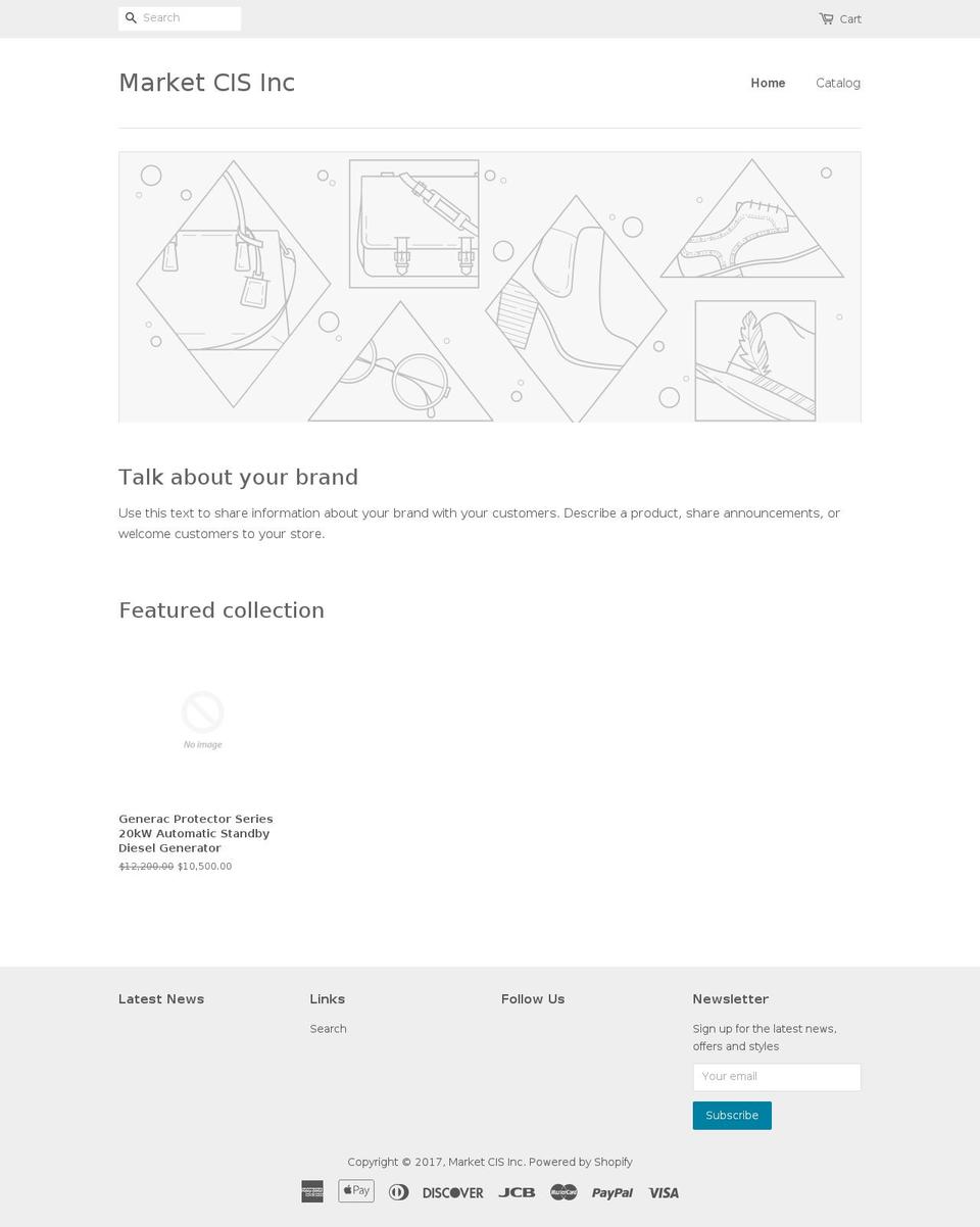 marketcis.com shopify website screenshot