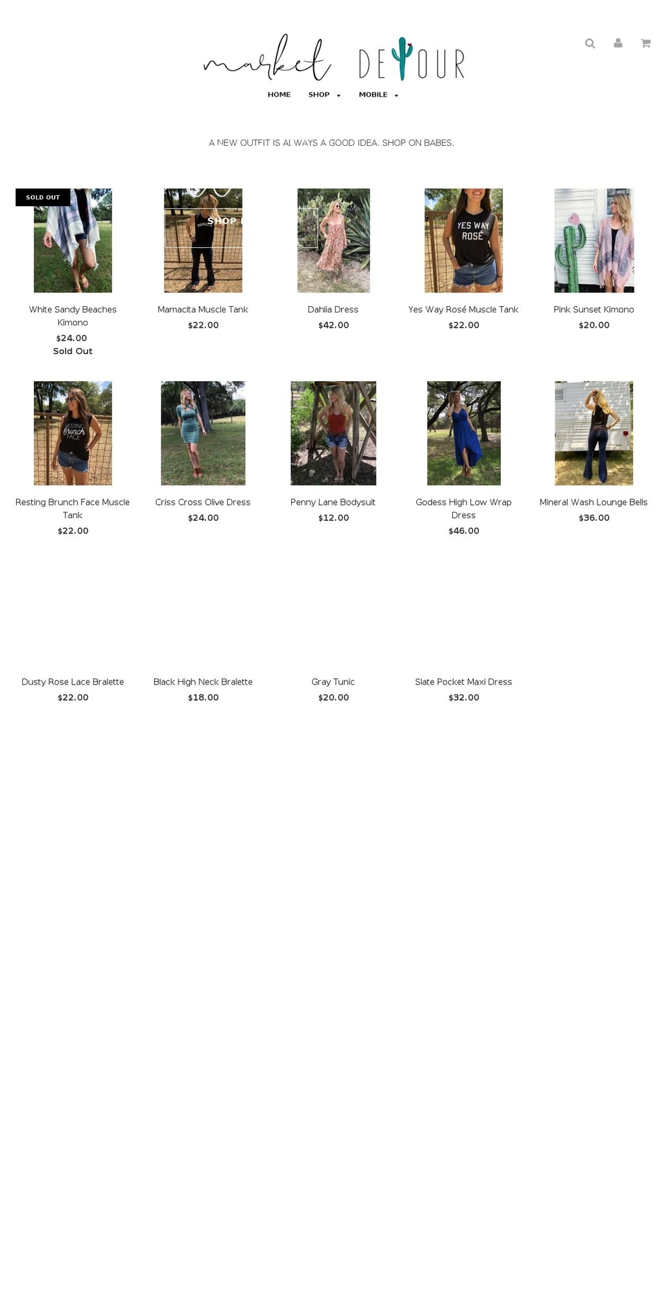 marketdetour.com — Shopify storefront screenshot