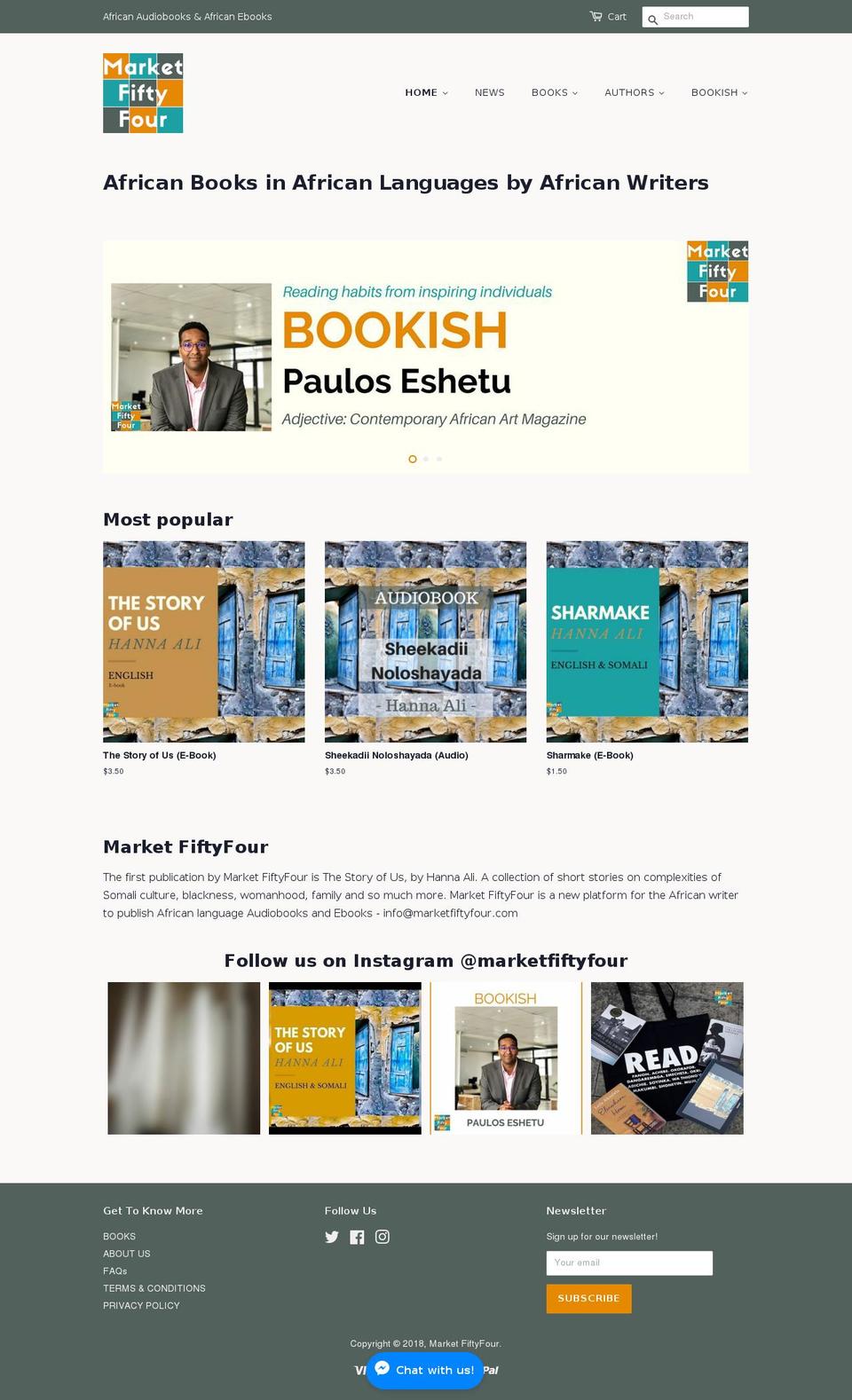 marketfiftyfour.com shopify website screenshot