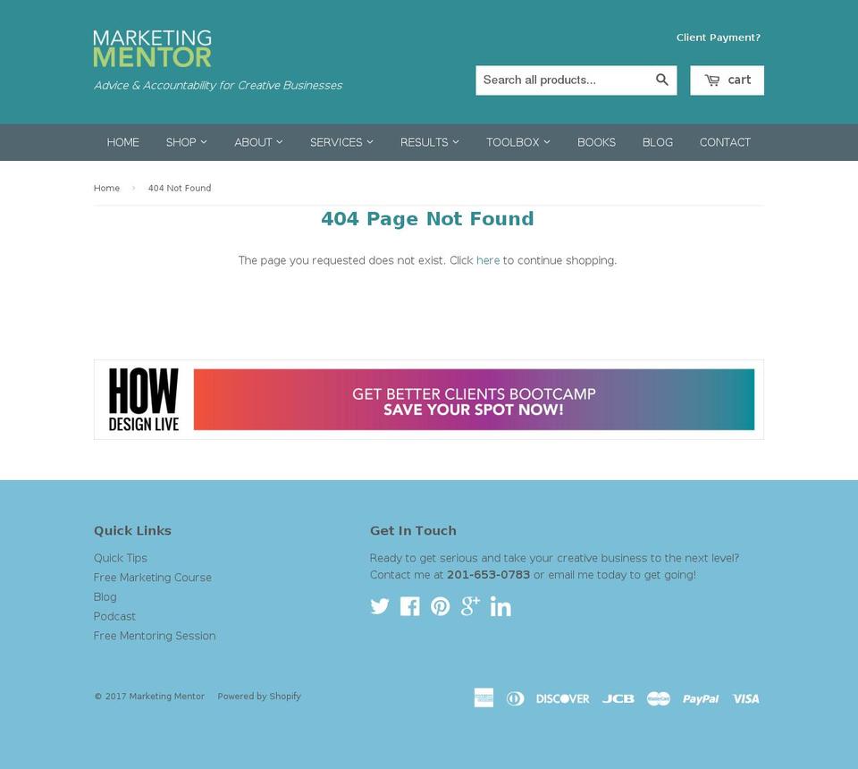 Marketing Mentor Shopify theme site example marketingplanbundle.com