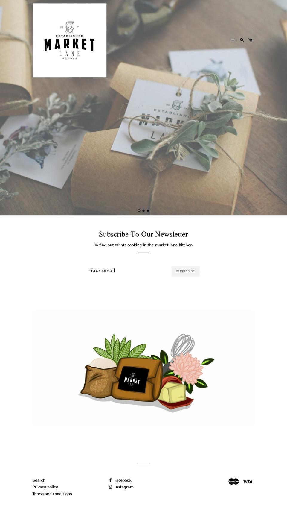 marketlanemadras.com shopify website screenshot