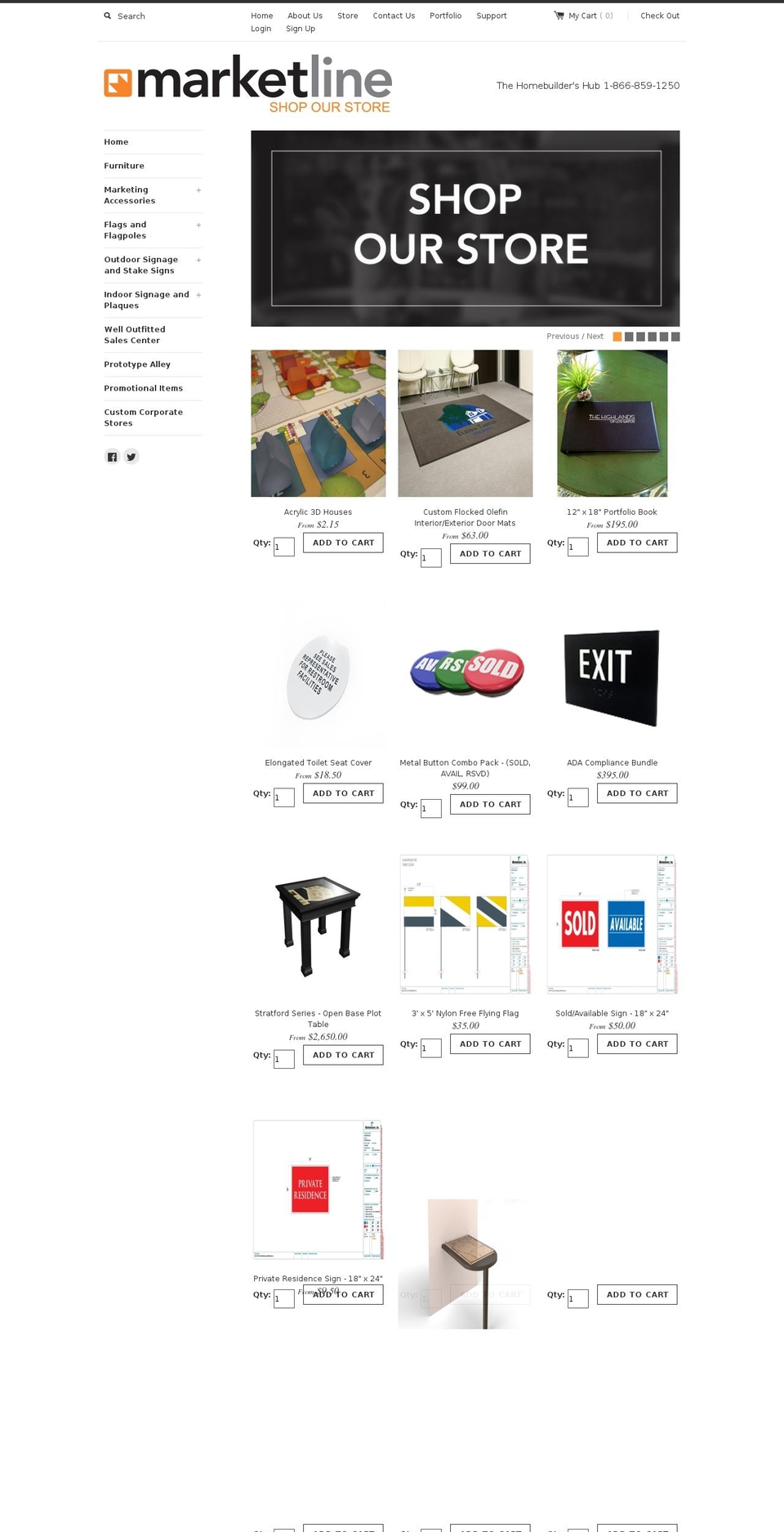 marketlineonline.com shopify website screenshot