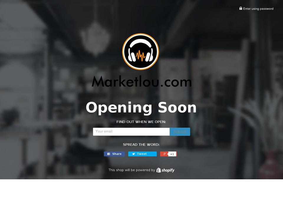 marketlou.com shopify website screenshot