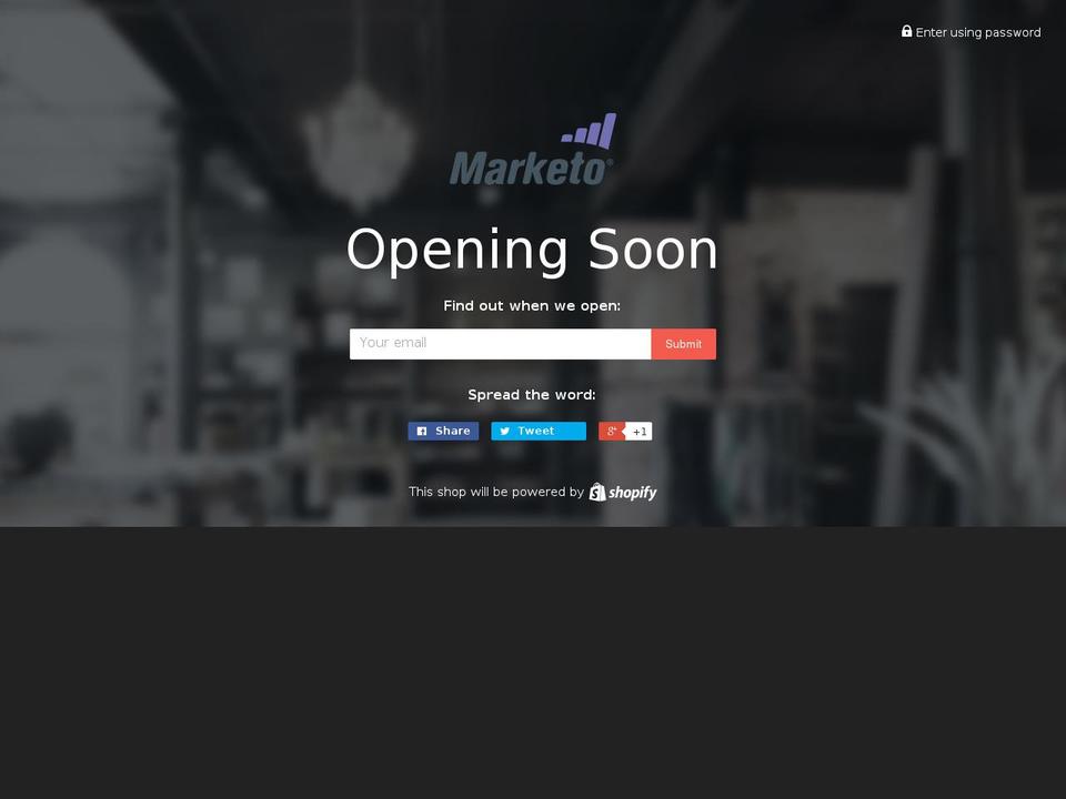 marketomarketplace.com shopify website screenshot