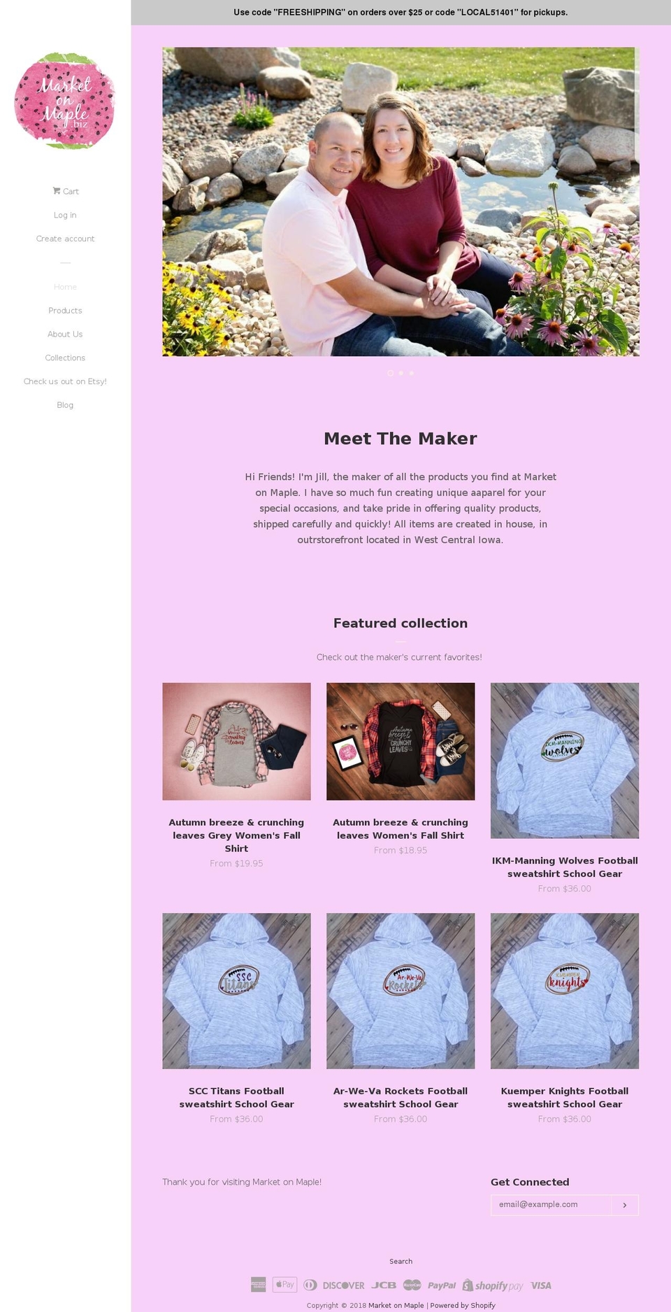 marketonmaple.biz shopify website screenshot