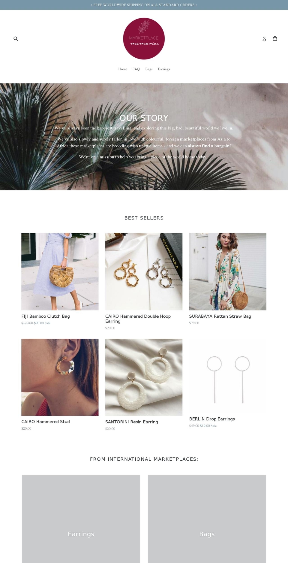 marketplacememories.com — Shopify storefront screenshot