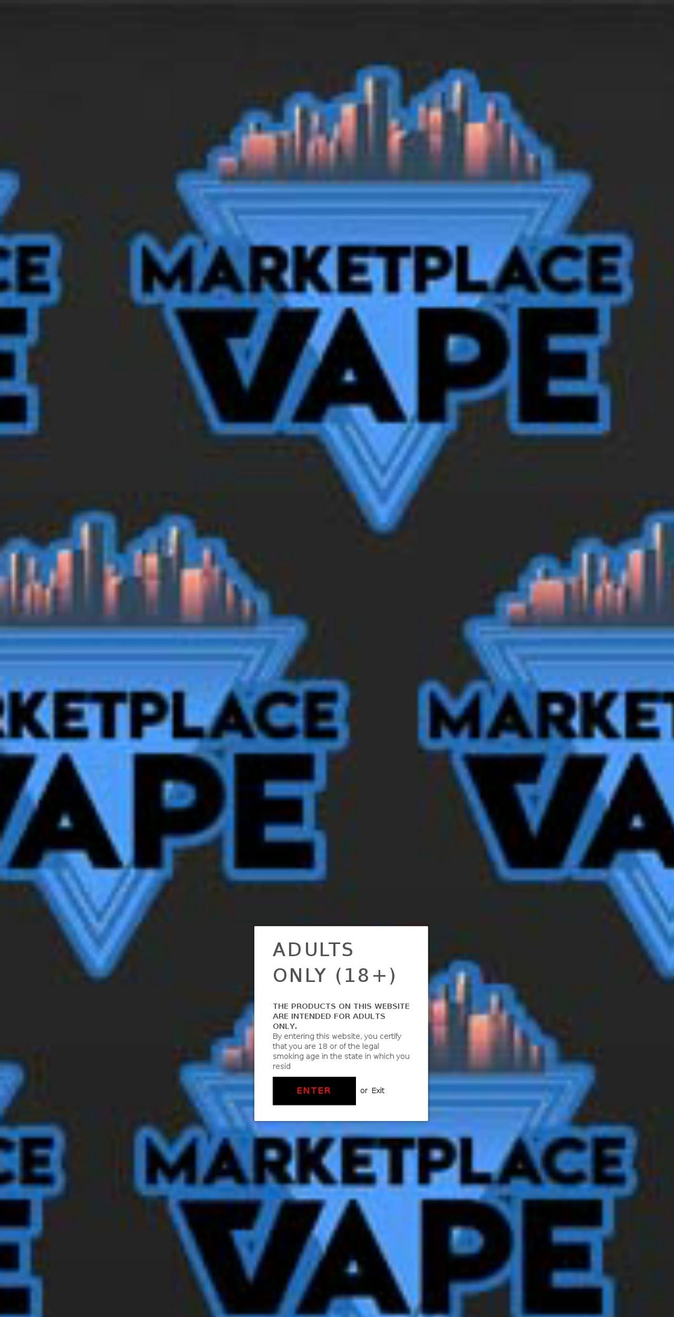 marketplacevape.com — Shopify storefront screenshot