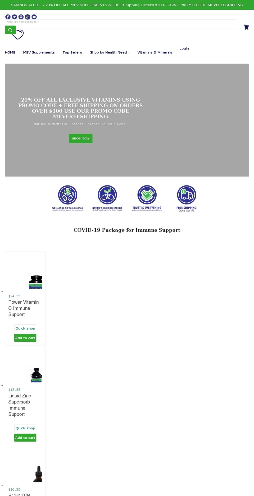 marketplacevitamins.com shopify website screenshot