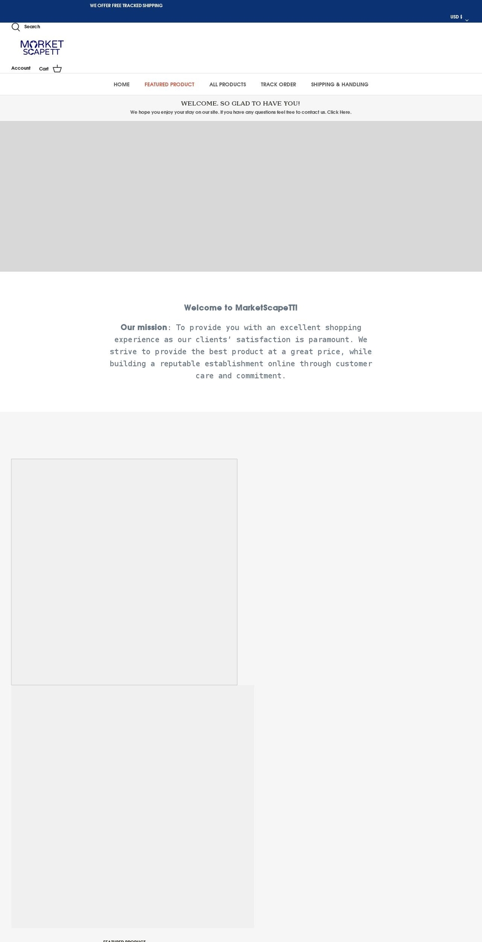 marketscapett.com shopify website screenshot