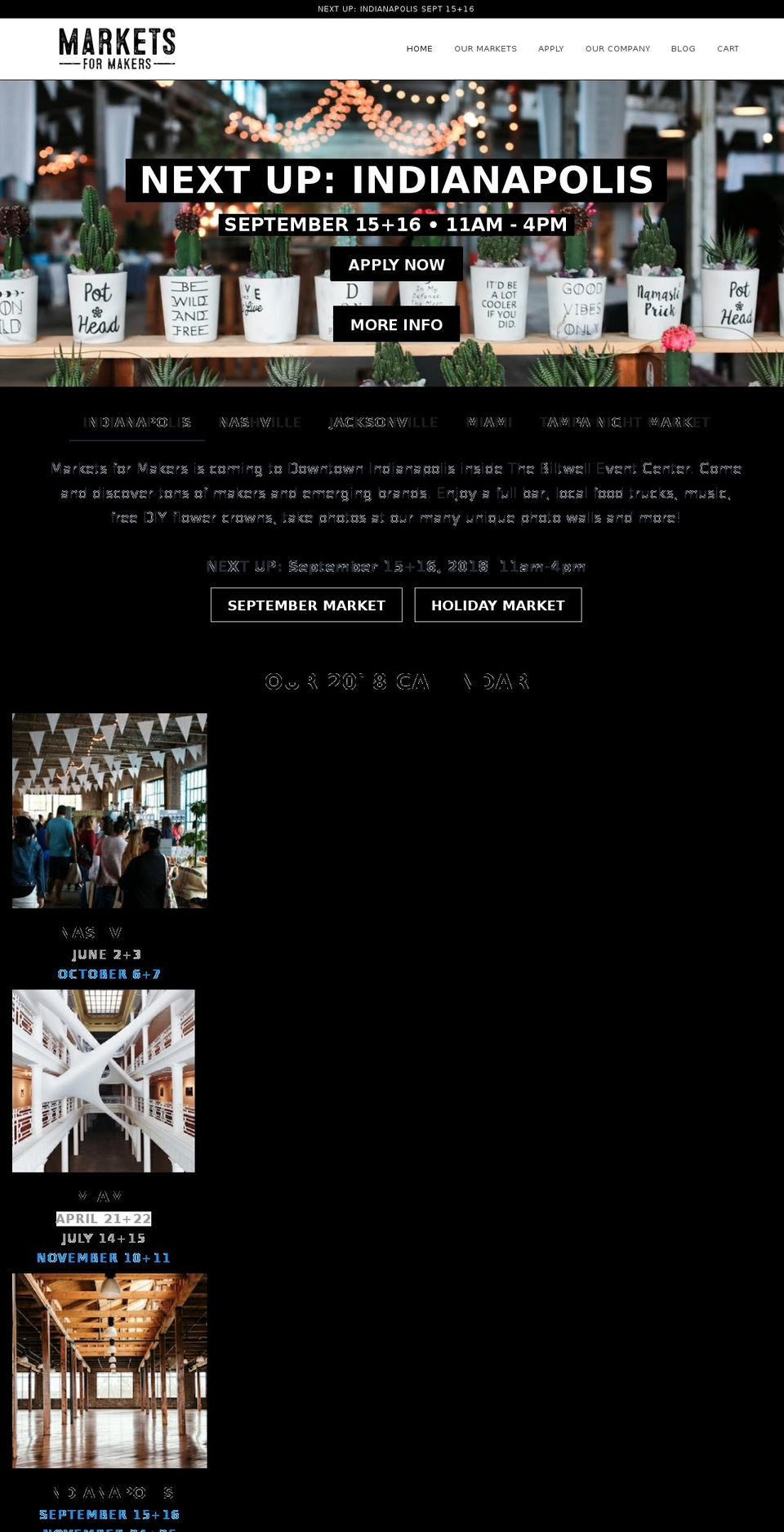 JAN 2018 Shopify theme site example marketsformakers.com
