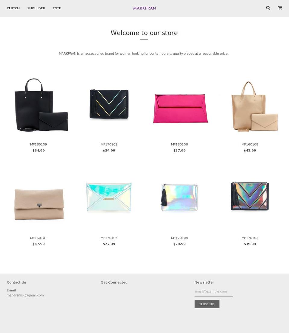 markfran.com — Shopify storefront screenshot