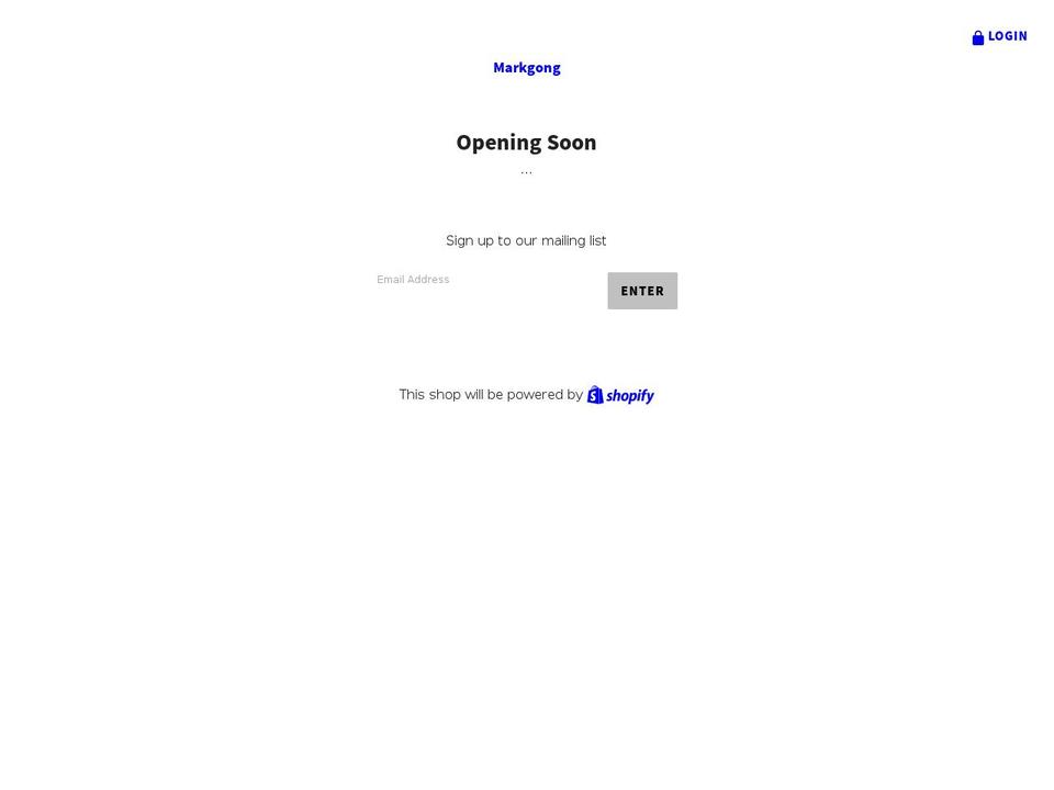 markgong-studio-inc.myshopify.com shopify website screenshot