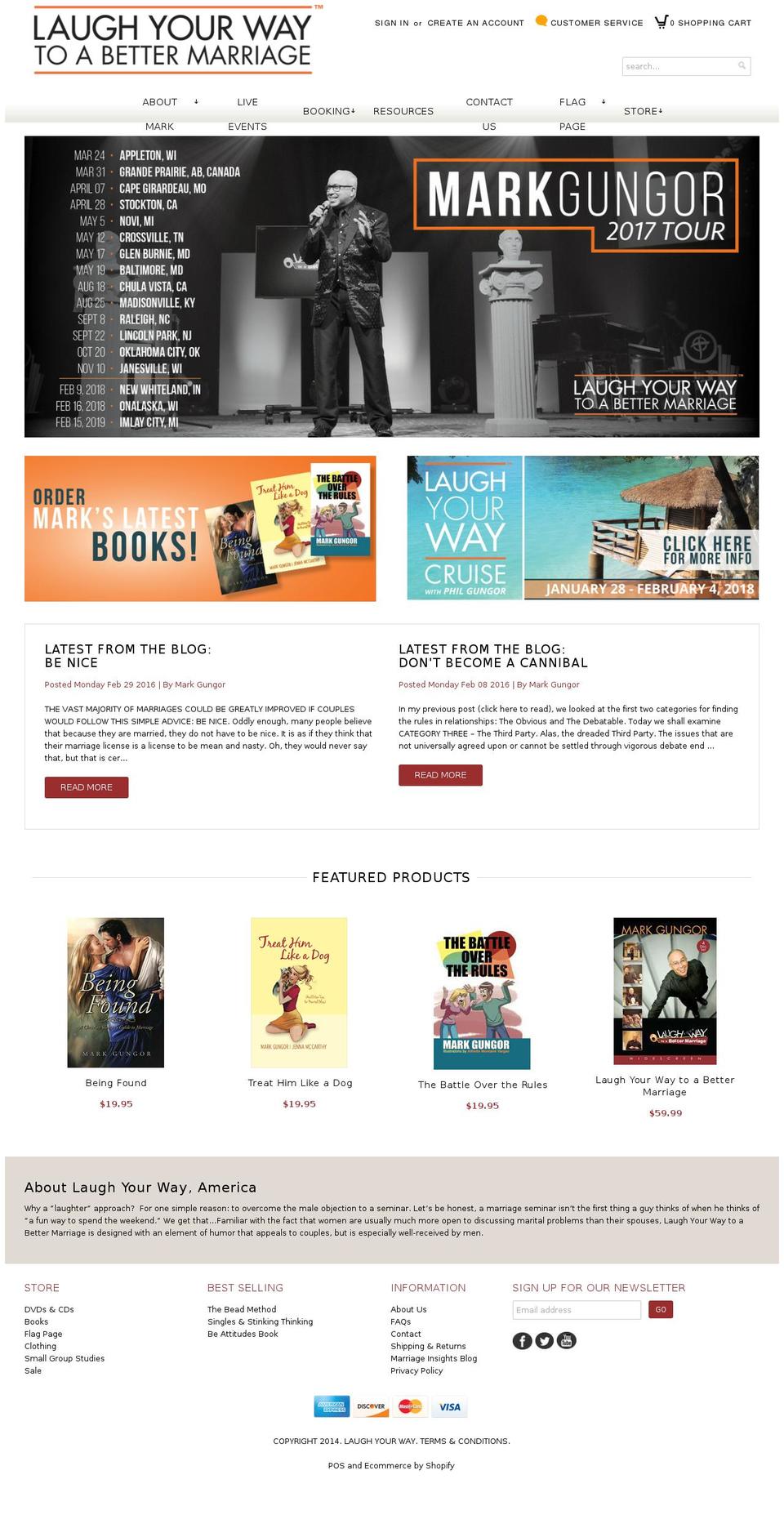 Laugh Your Way Theme Shopify theme site example markgungor.com