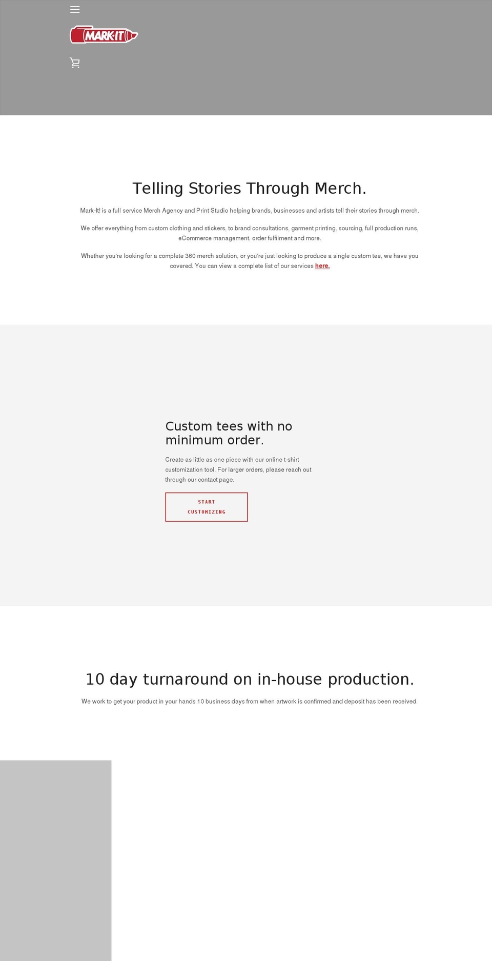 markit.studio shopify website screenshot