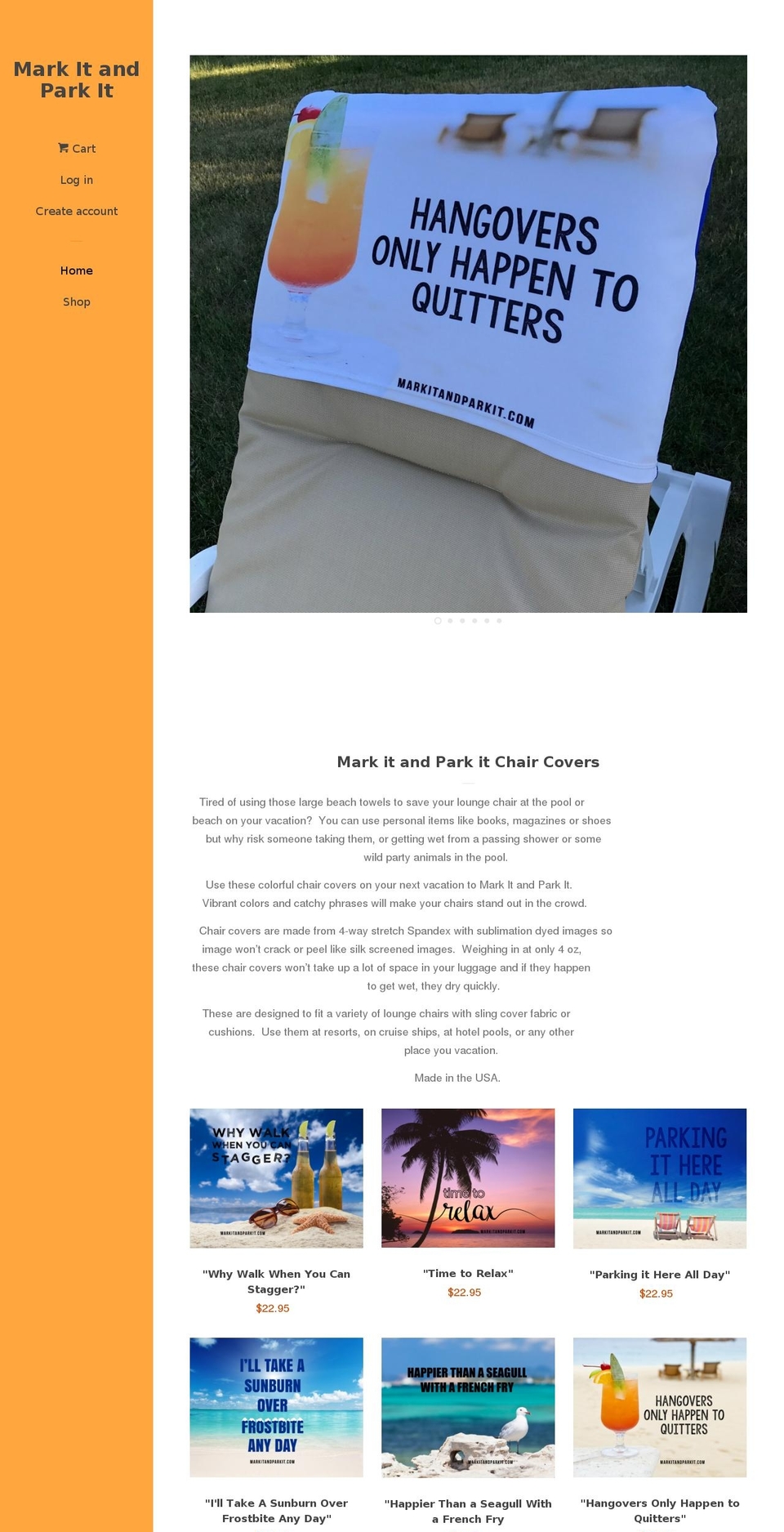 markitandparkit.com — Shopify storefront screenshot
