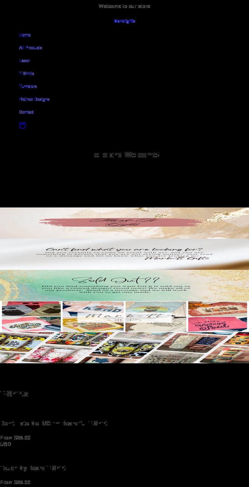 markitgifts.com shopify website screenshot