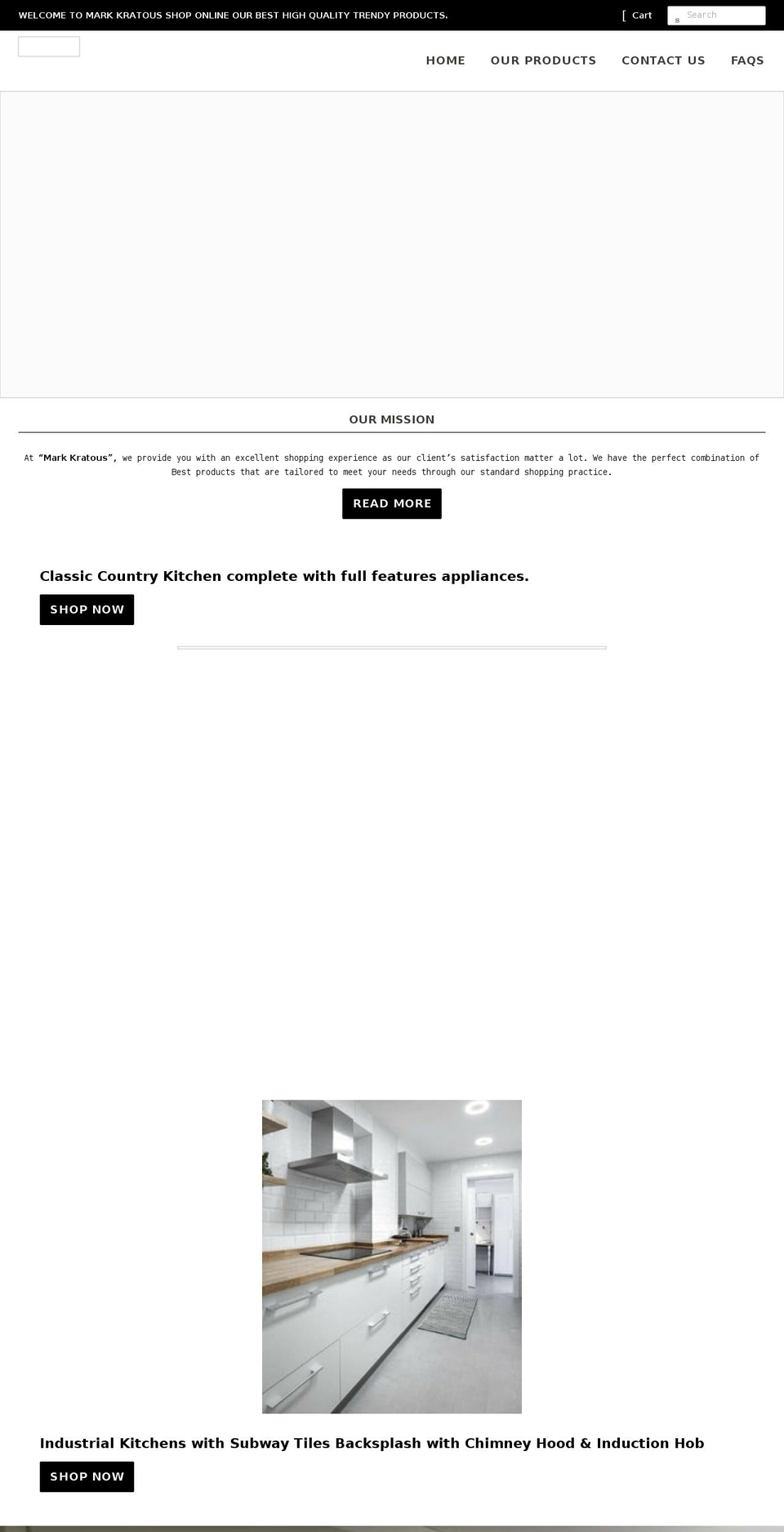 markkratous.app shopify website screenshot