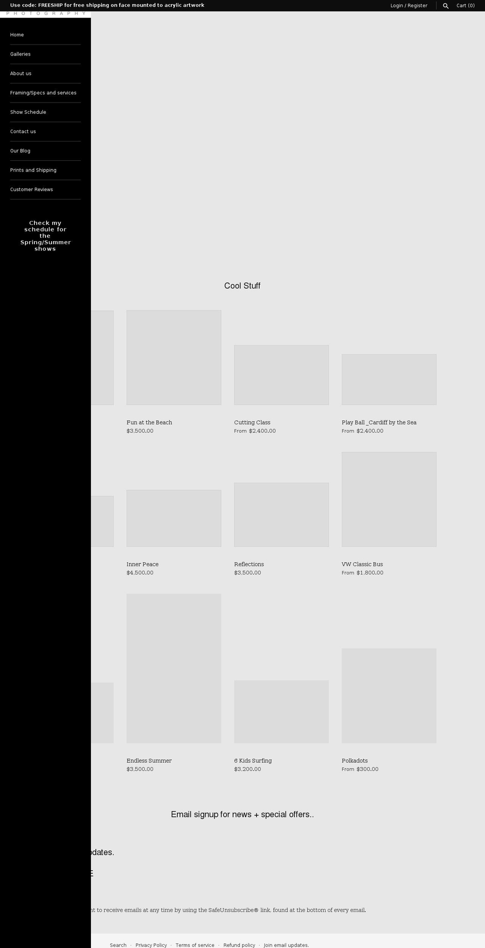 markmackinnon.com shopify website screenshot