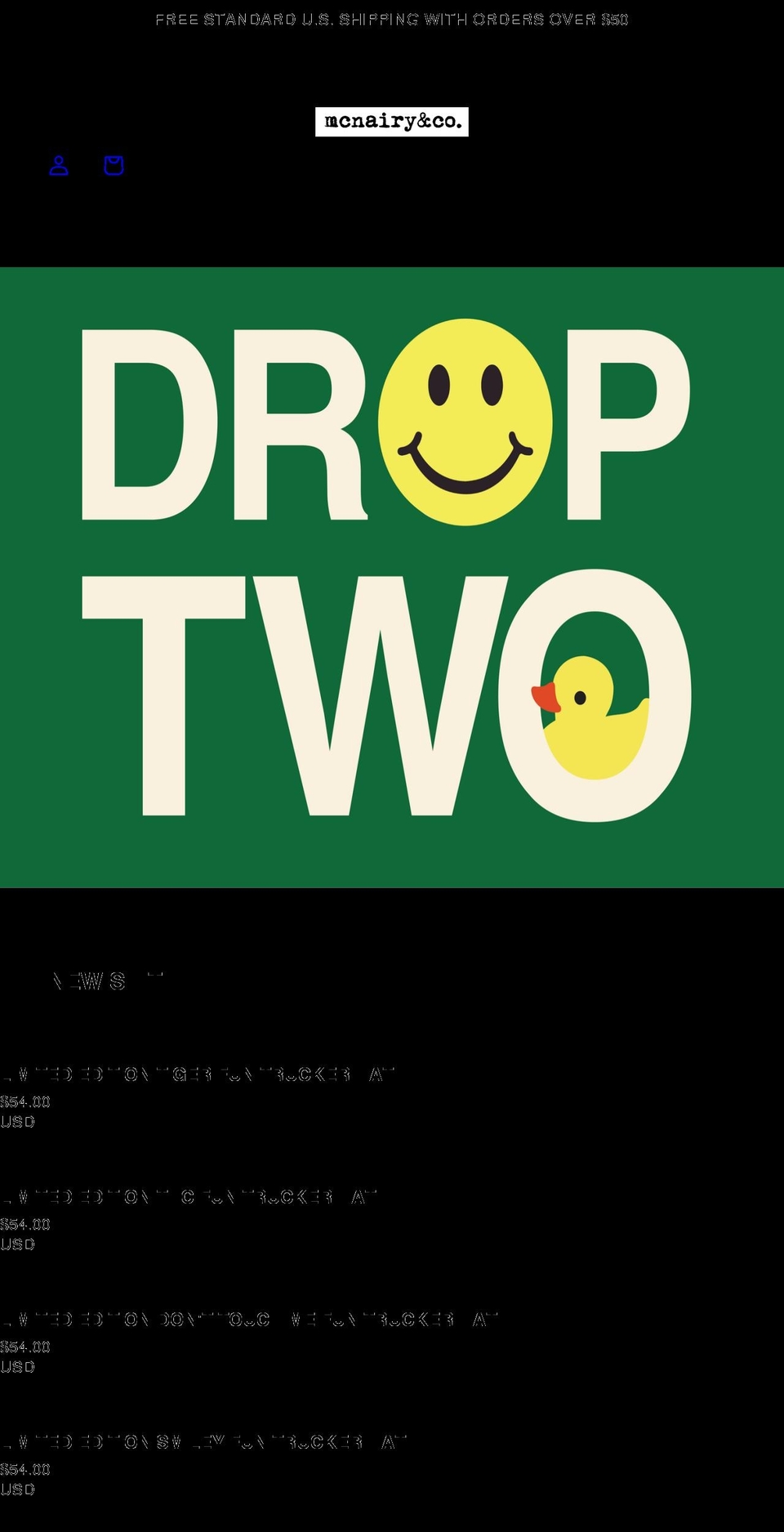 markmcnairy.net shopify website screenshot