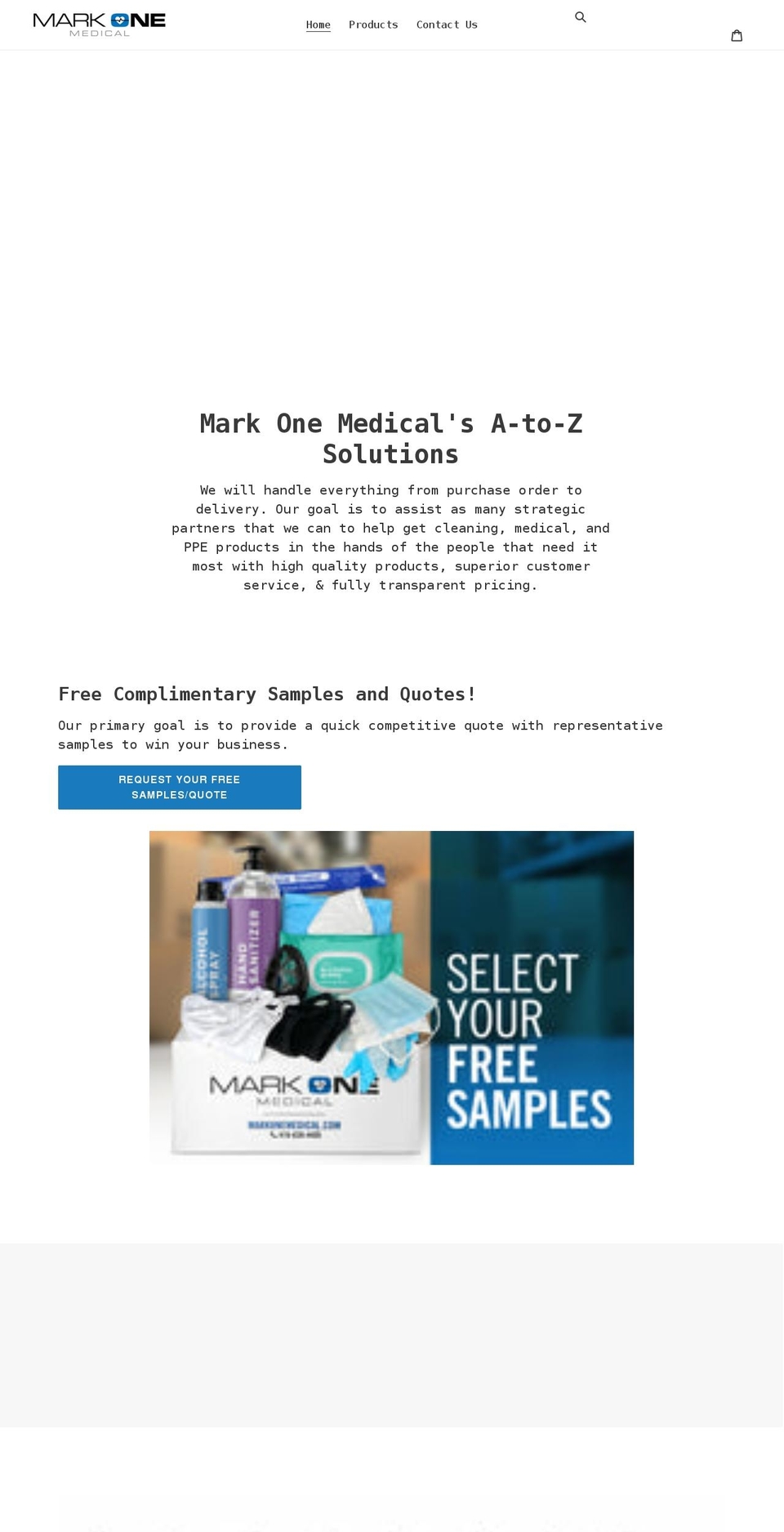 markonemedical.com shopify website screenshot