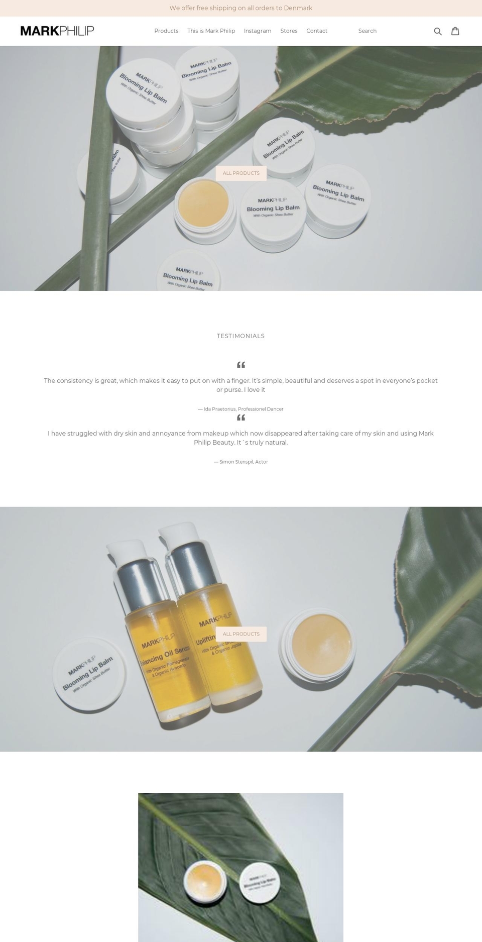 markphilipproducts.com — Shopify storefront screenshot